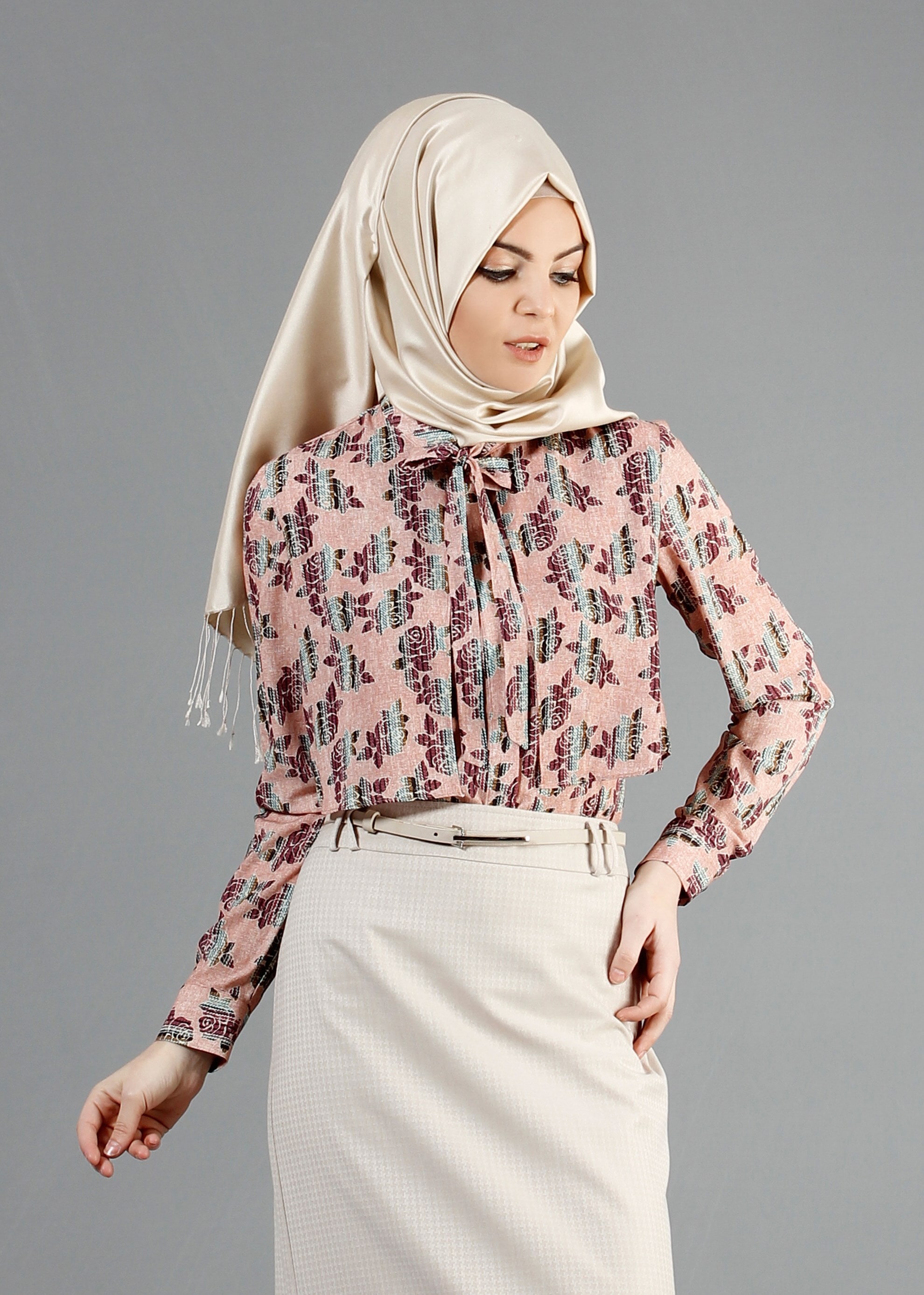 Tesettür giyim PUDRA 4309 Maglia Tesettür Bluz 36/42(38-40) TEK36