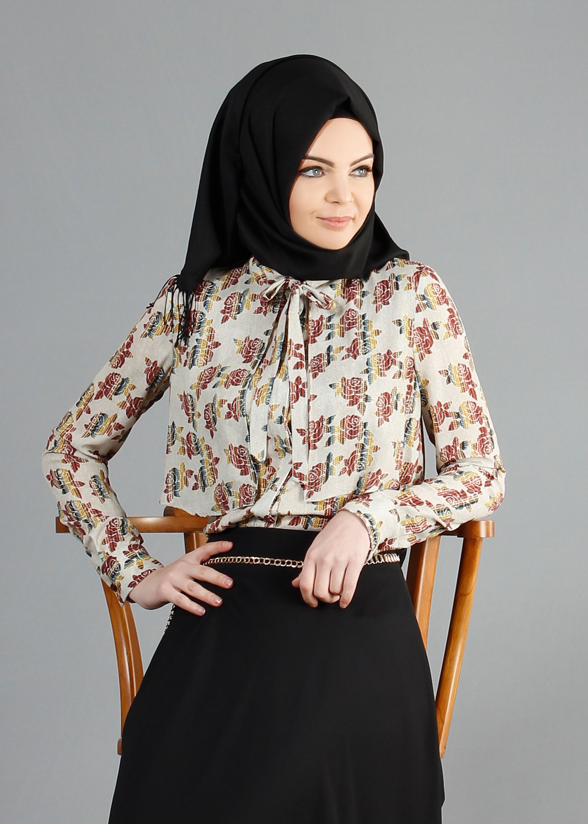 Tesettür giyim BEJ 4309 Maglia Tesettür Bluz 36/42(38-40) TEK36