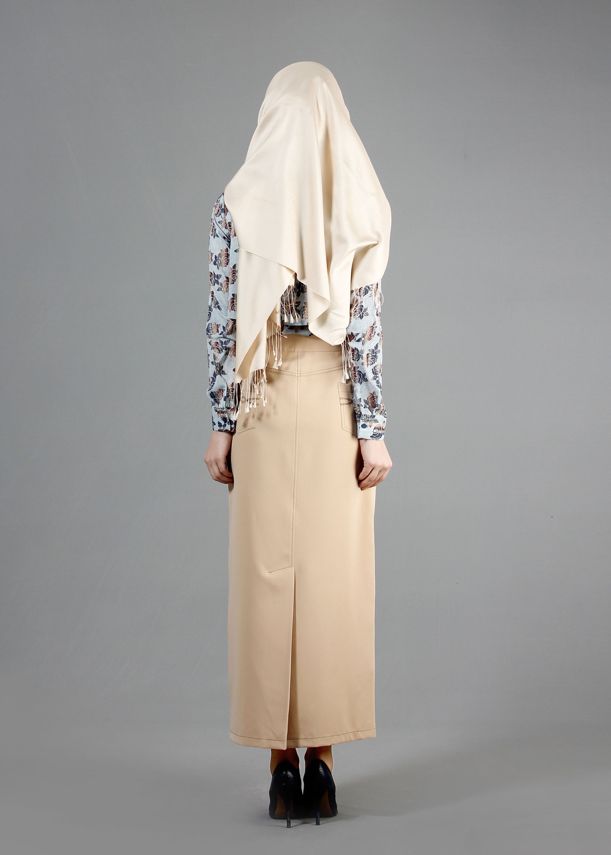 Tesettür giyim MAVİ 4309 Maglia Tesettür Bluz 36/42(38-40) TEK36