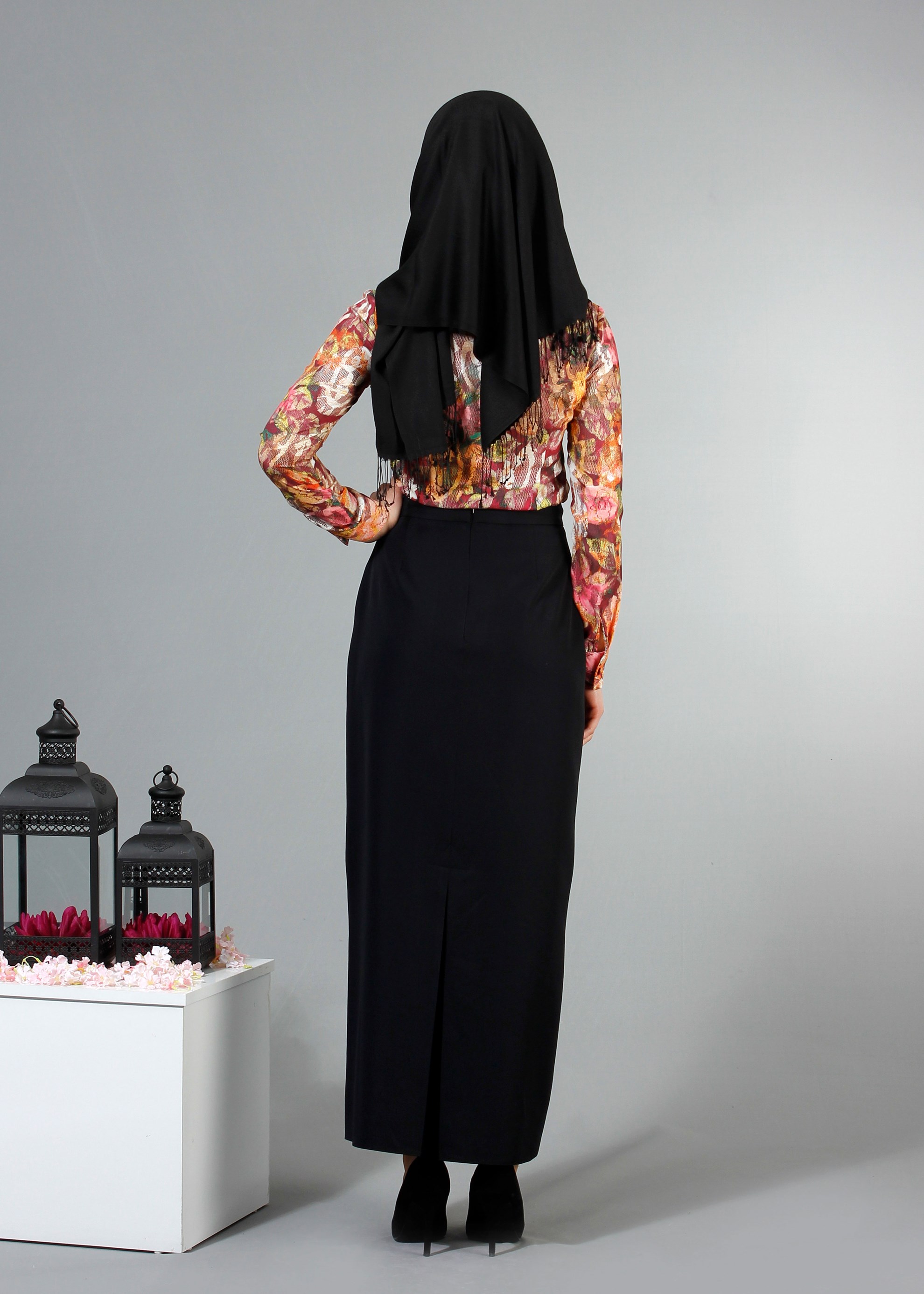 Tesettür giyim BORDO 4310 Maglia Tesettür Bluz 36/44(38/40) TEK42