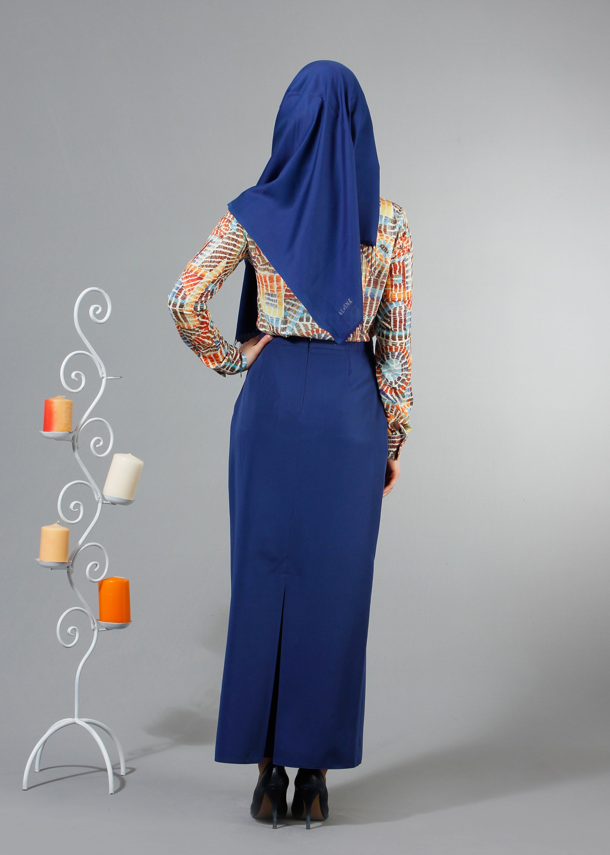 Tesettür giyim TURUNCU 4373 Capri Tesettür Bluz 38/46