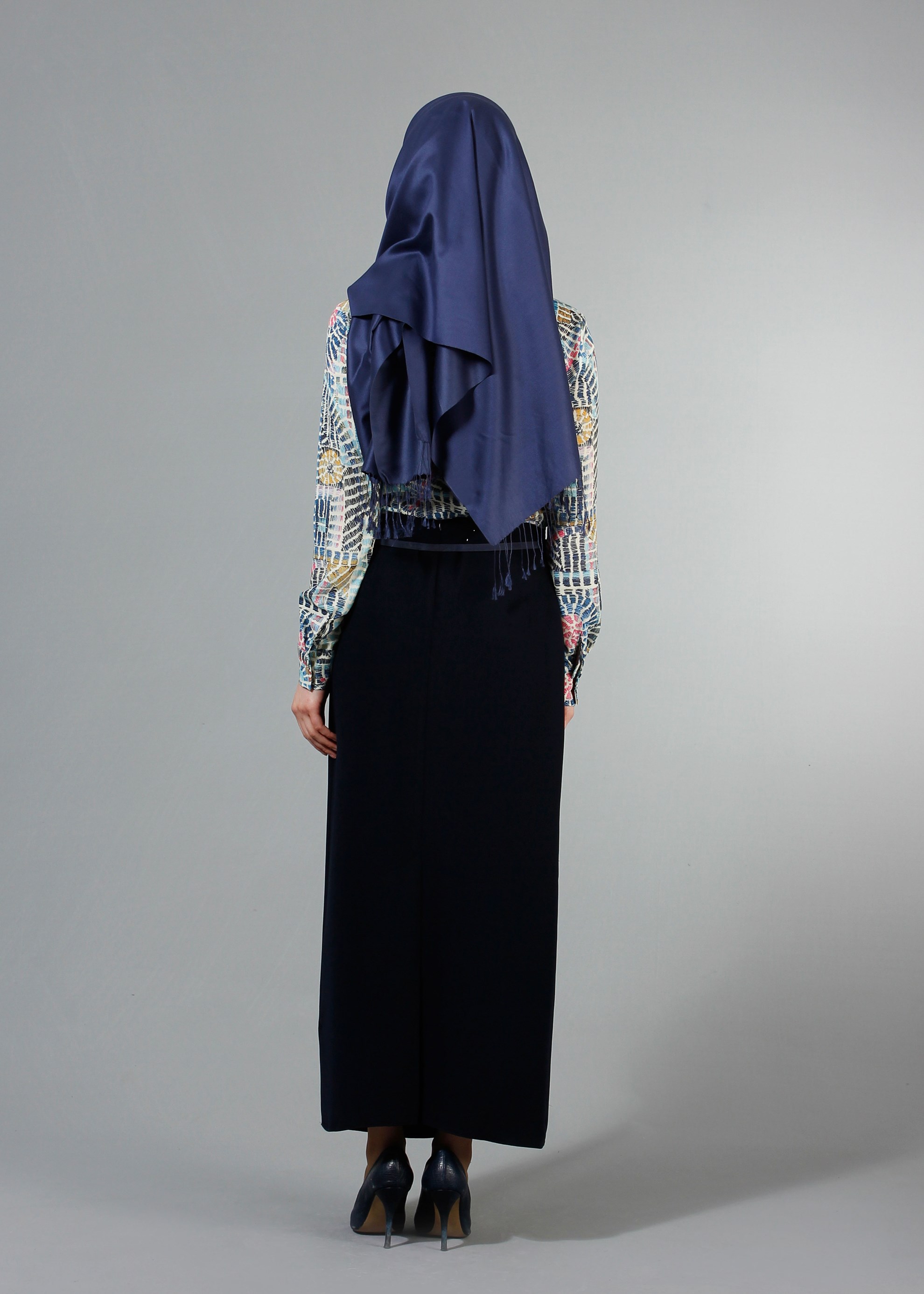 Tesettür giyim MAVİ 4373 Capri Tesettür Bluz 38/46