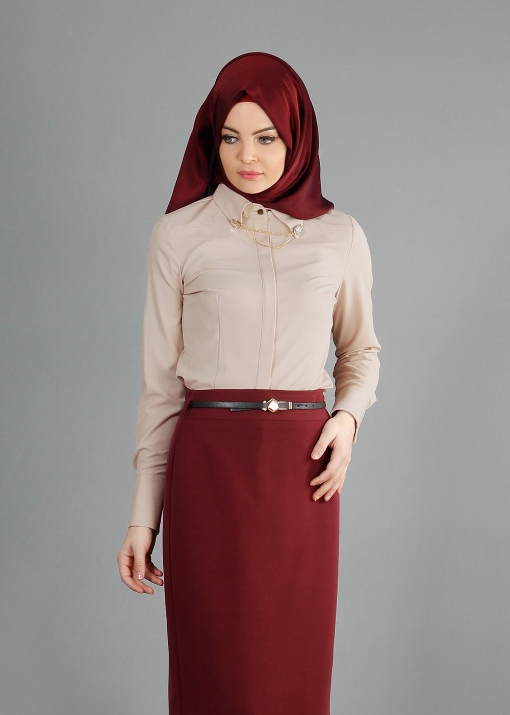 Tesettür giyim BEJ 4374 Rida Tesettür Bluz 38/46 TEK40