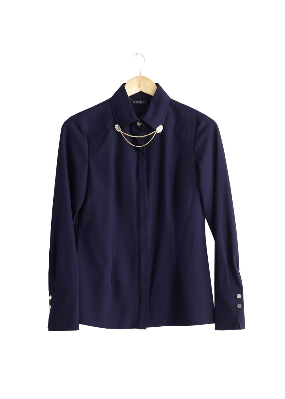 Tesettür giyim LACİVERT 4374 Rida Tesettür Bluz 38/46 TEK40