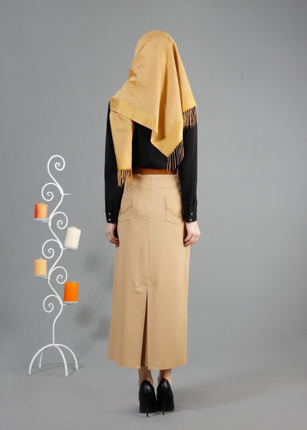 Tesettür giyim SİYAH 4410 Criss Tesettür Bluz 38/46