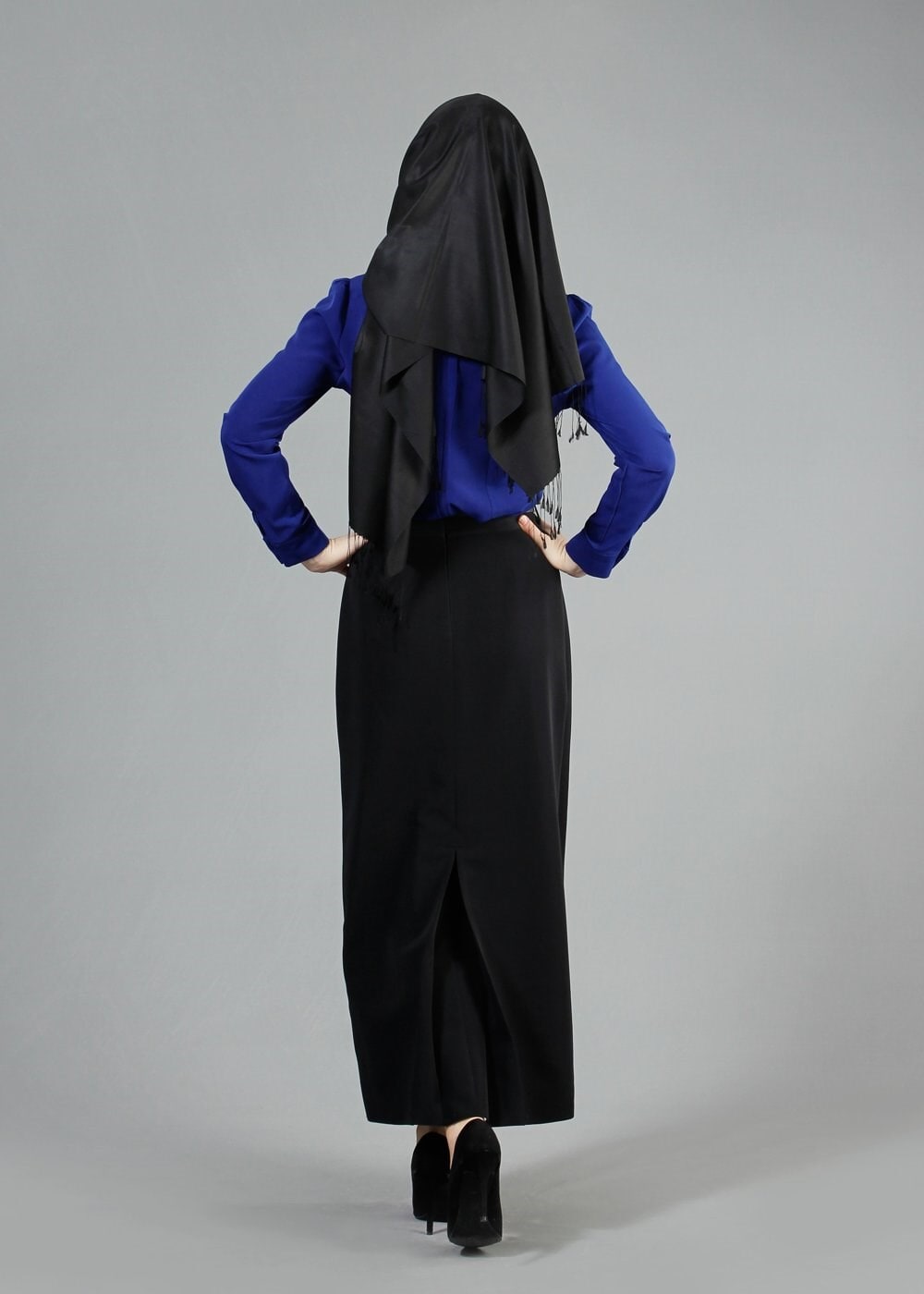 Tesettür giyim MAVİ 4410 Criss Tesettür Bluz 38/46