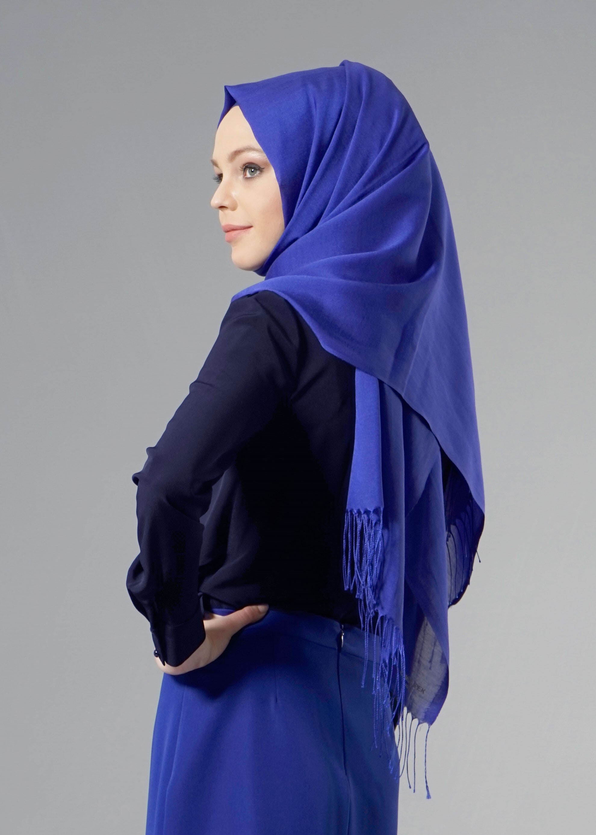 Tesettür giyim LACİVERT 4429 Criss Tesettür Bluz 38/44