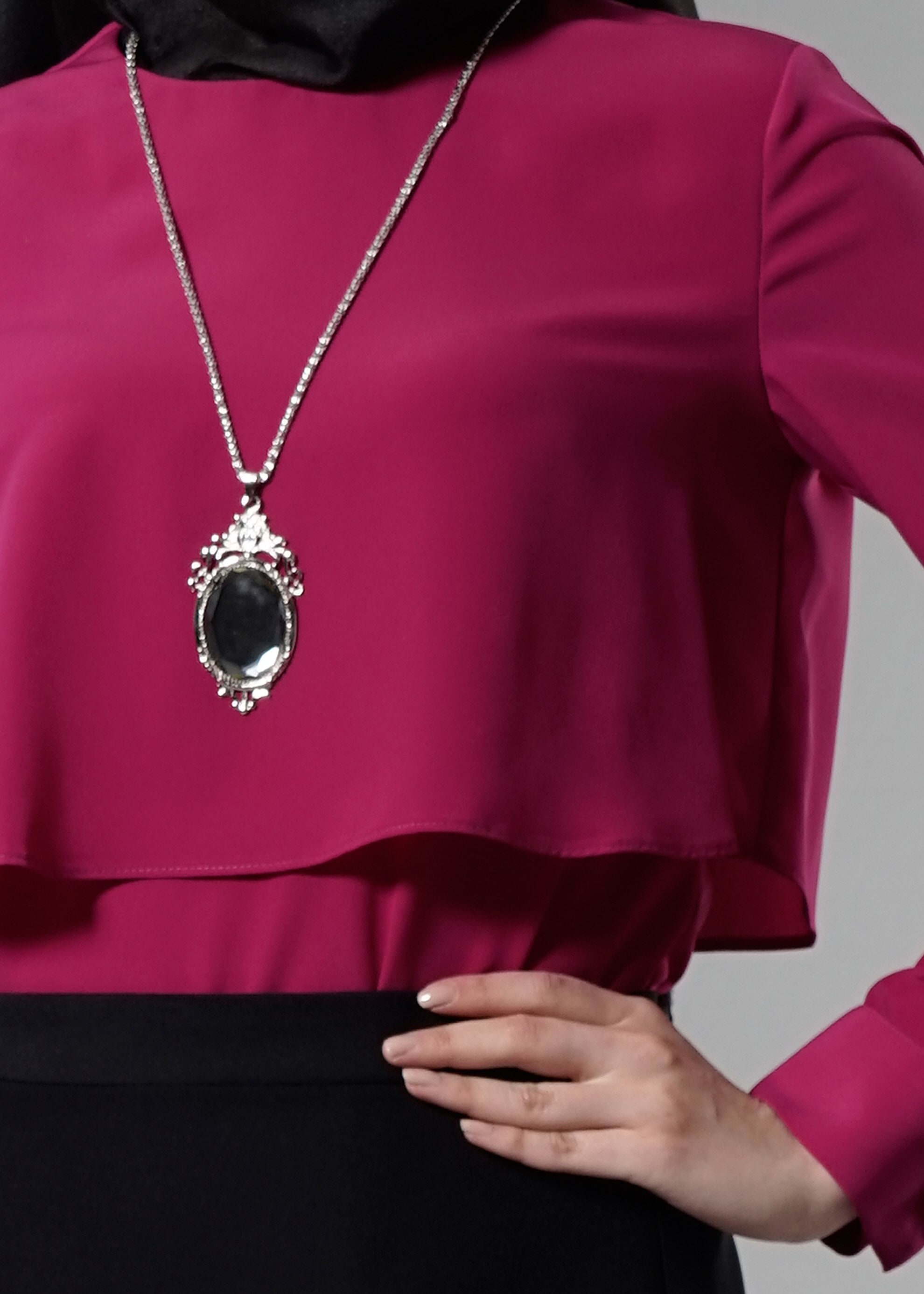 Tesettür giyim MÜRDÜM 4443 New Loren Tesettür Bluz 36/44(38) TEK40