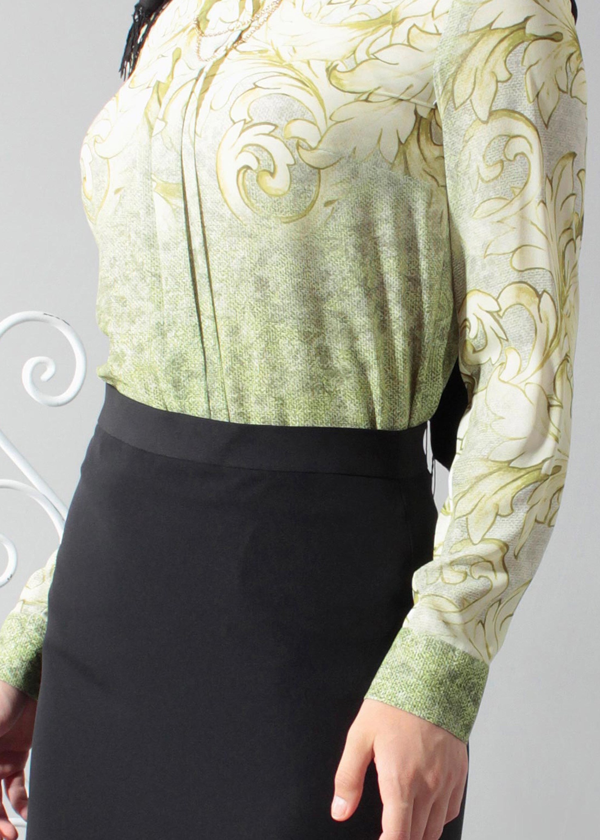 Tesettür giyim YEŞİL 4509 Queen 21068 Tesettür Bluz 40/48 TEK38