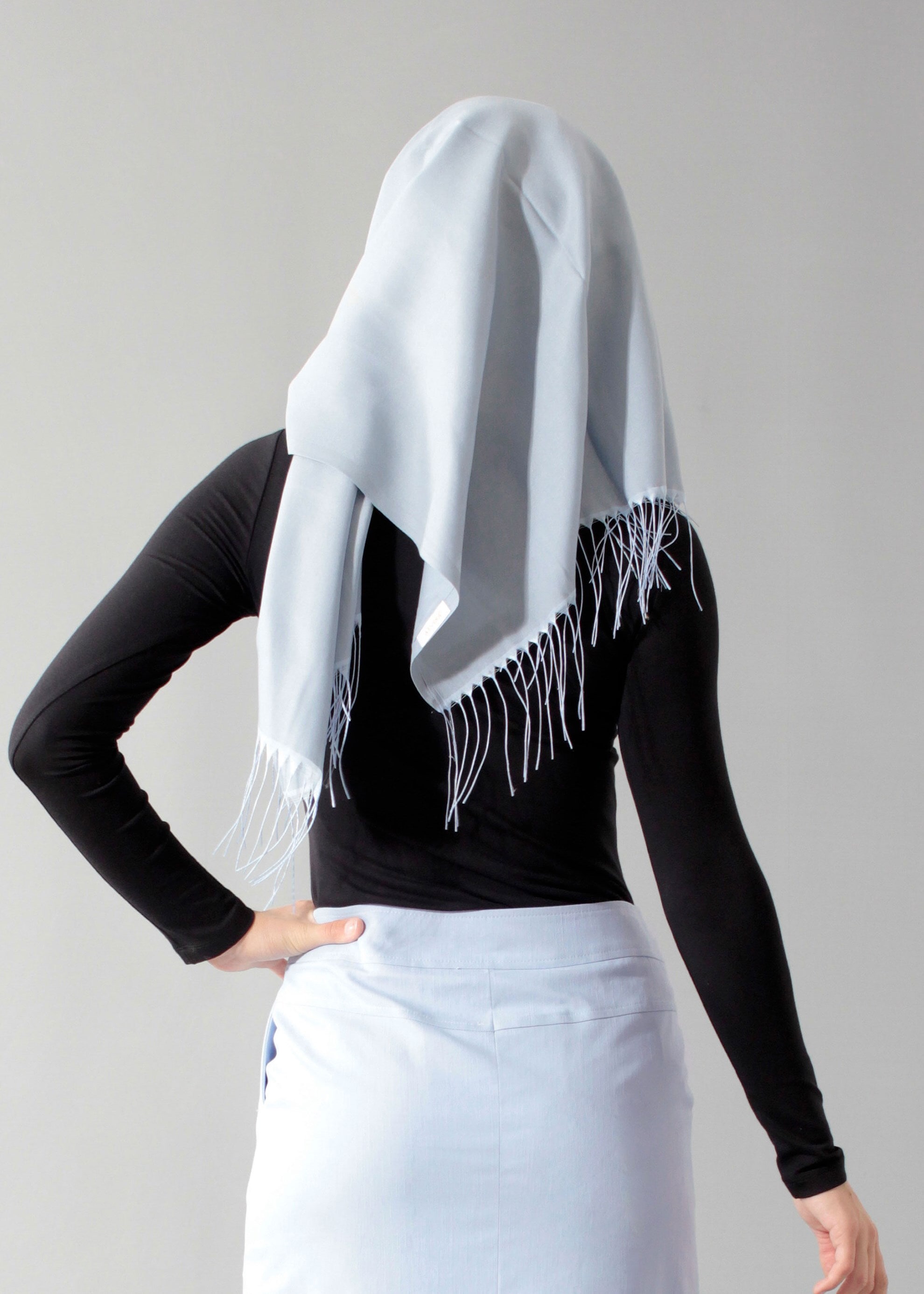 Tesettür giyim SİYAH 4563 New Viscon Lycra Bluz 38/46