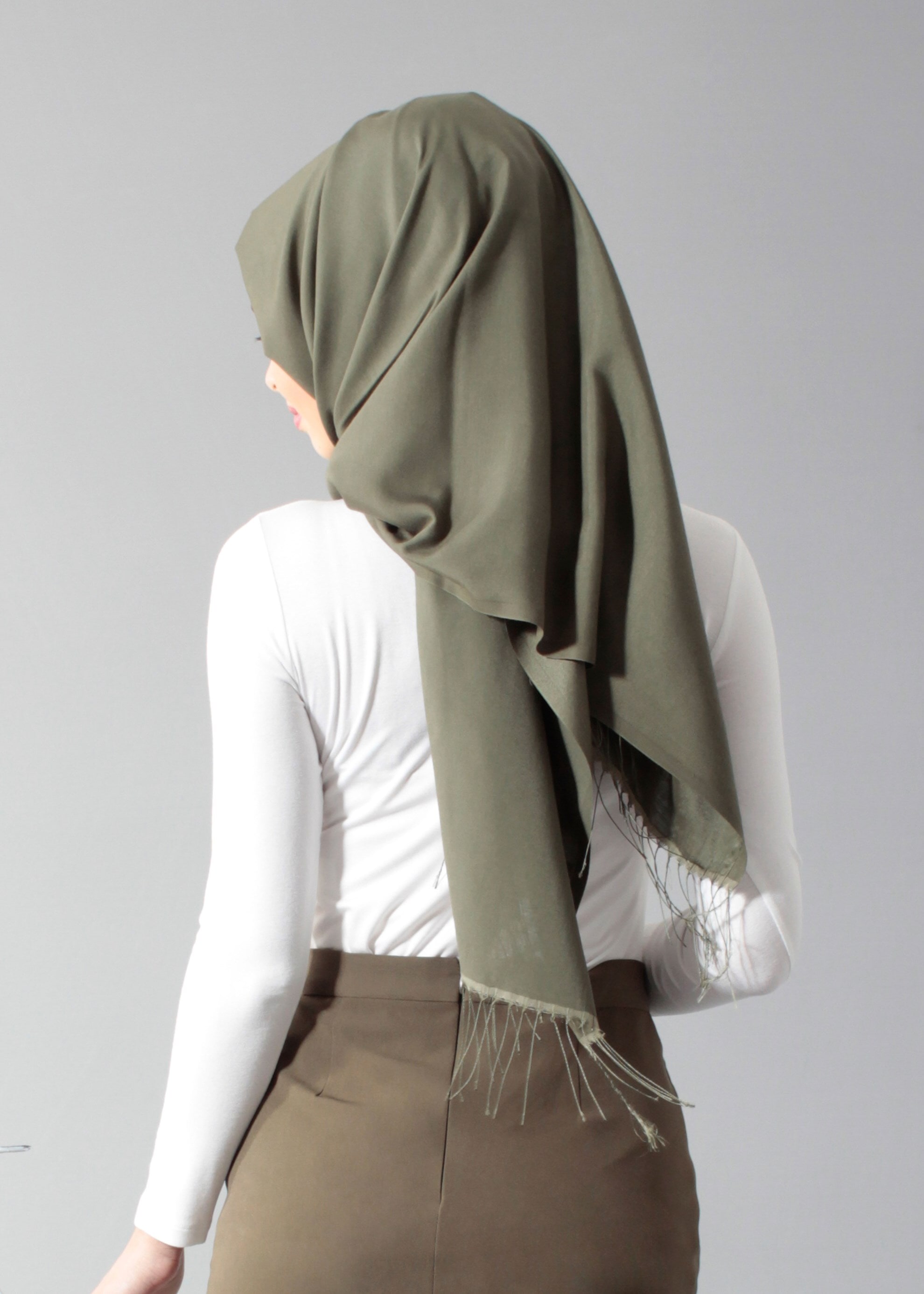 Tesettür giyim BEYAZ 4563 New Viscon Lycra Bluz 38/46