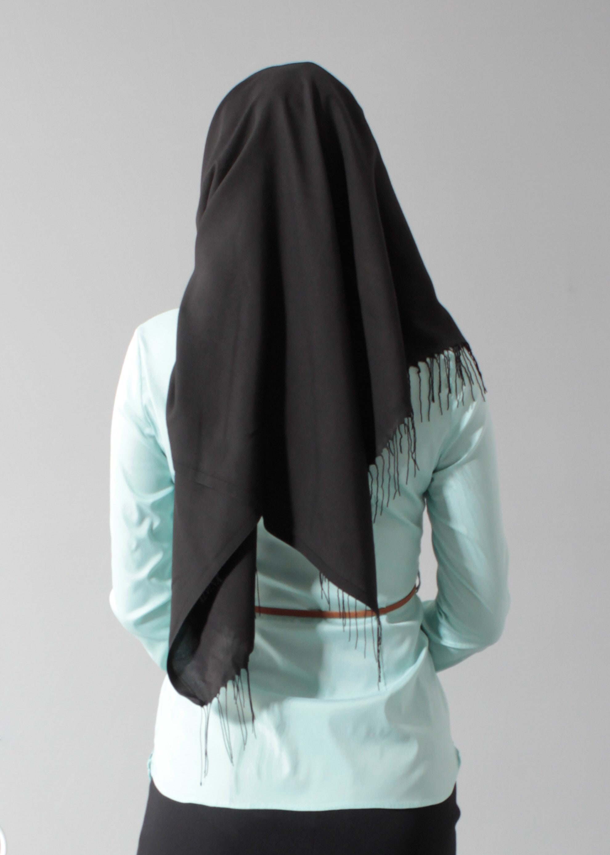 Tesettür giyim MAVİ 4590 Selena Diagonal Tesettür Bluz 38/44 TEK40