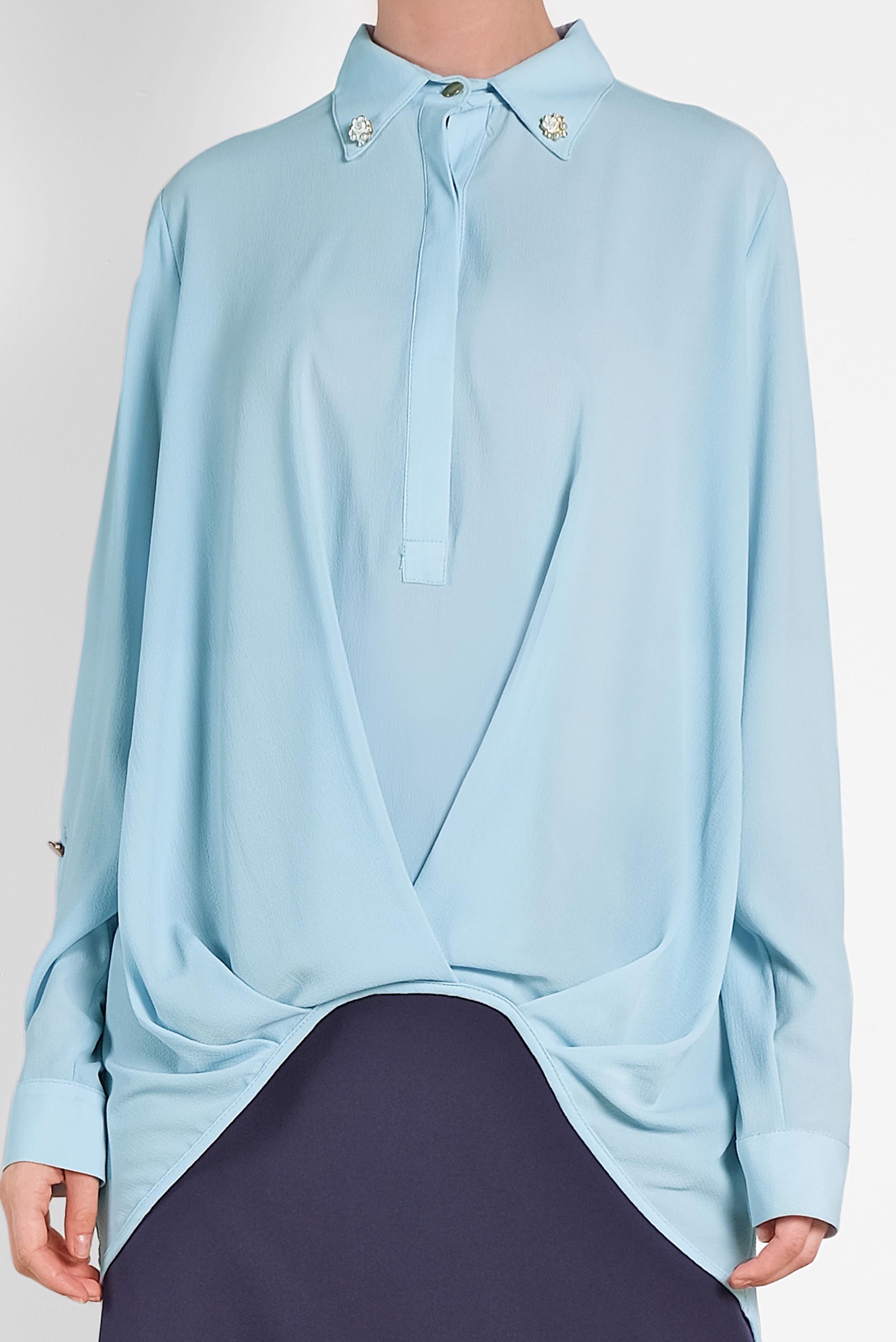 Tesettür giyim MAVİ 4607 Lima Tesettür 7536 Bluz 36/44 TEK38