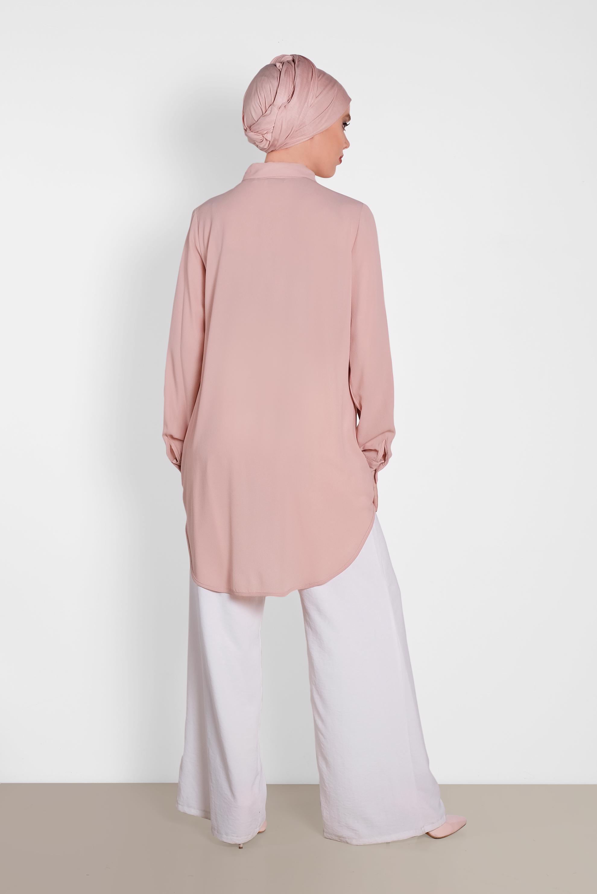 Tesettür giyim PUDRA 4607 Lima Tesettür 7536 Bluz 36/44 TEK38