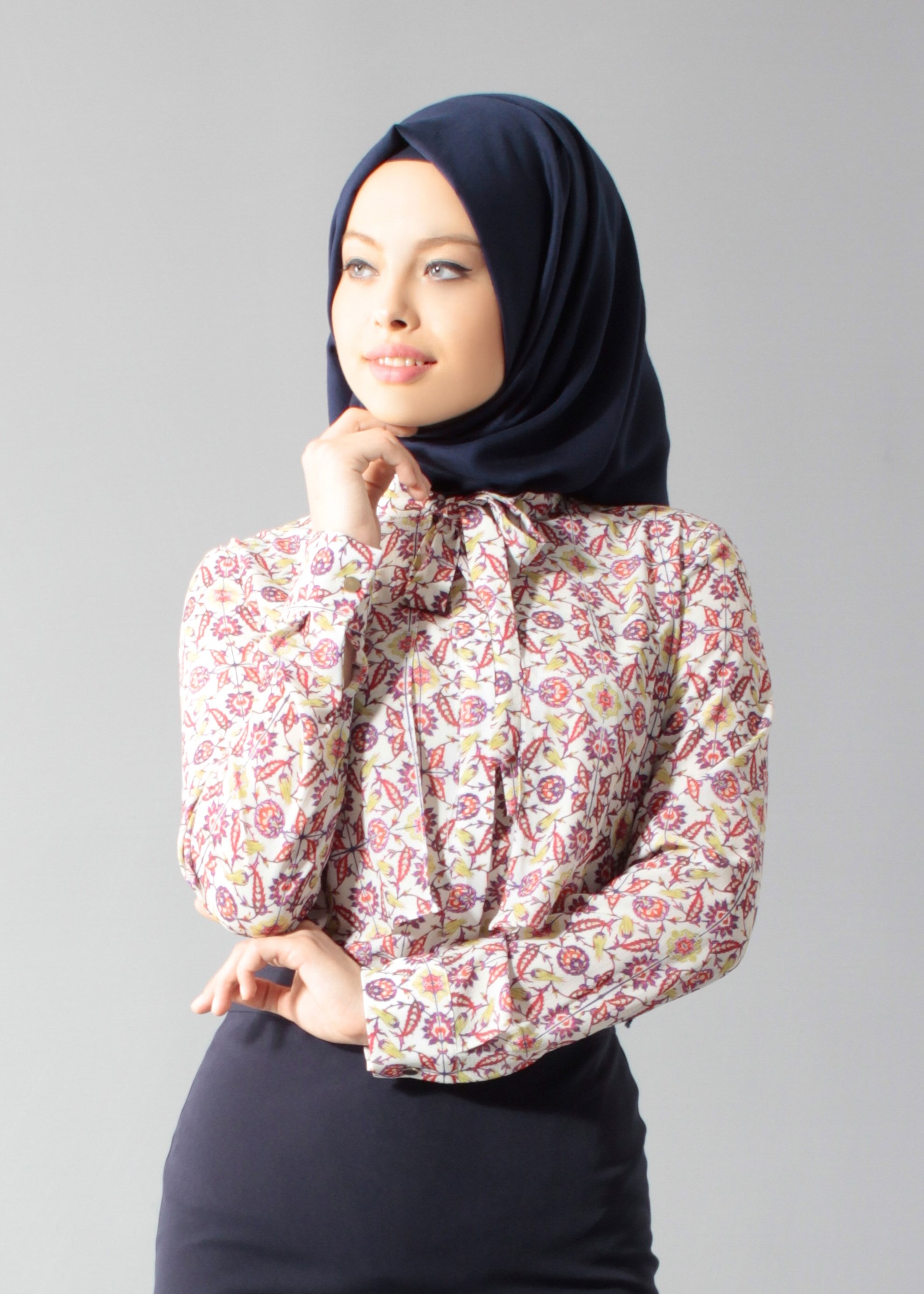 Tesettür giyim MOR 4627 Burble 7946 Tesettür Bluz 38/44 TEK36