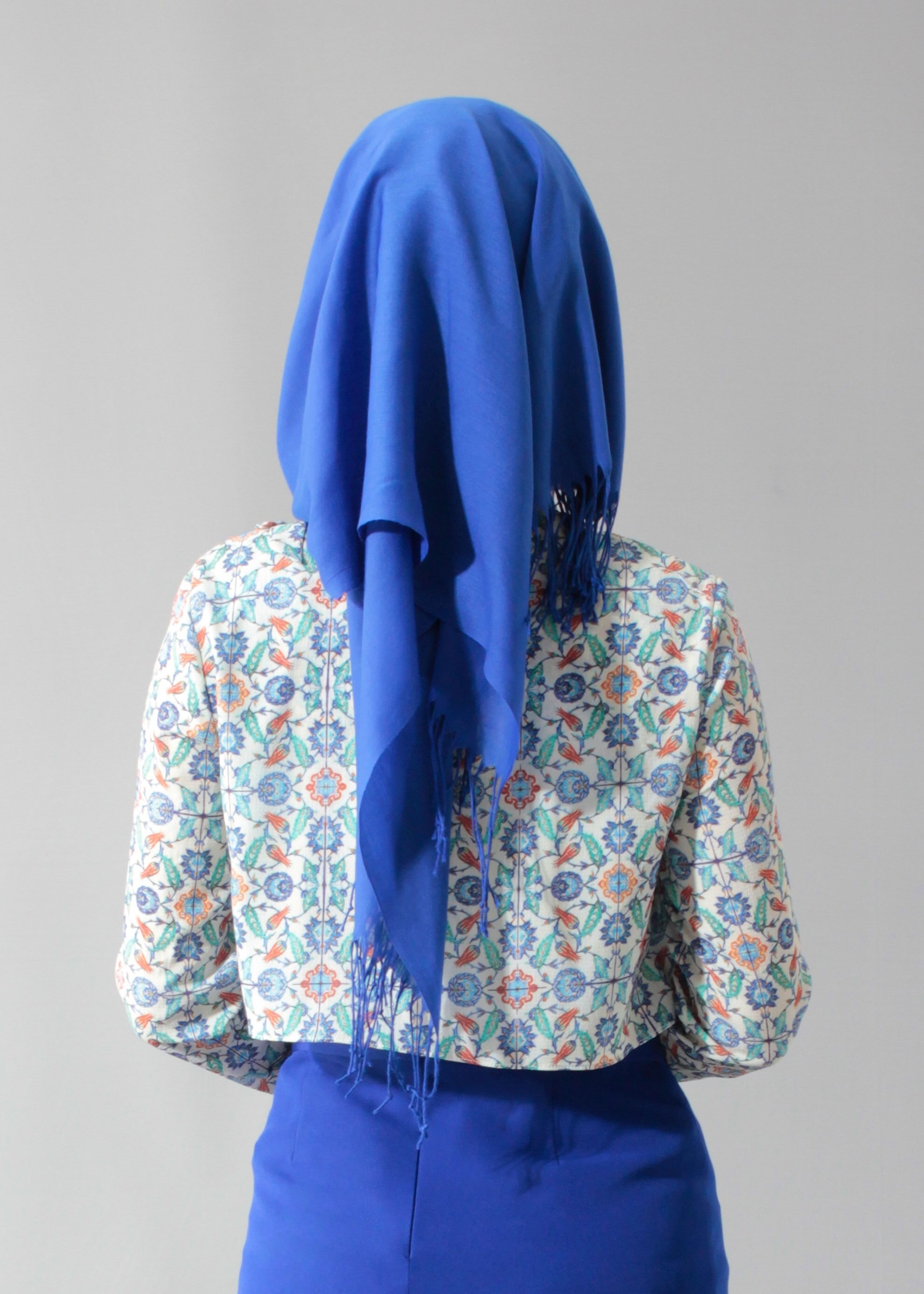 Tesettür giyim LACİVERT 4627 Burble 7946 Tesettür Bluz 38/44 TEK36