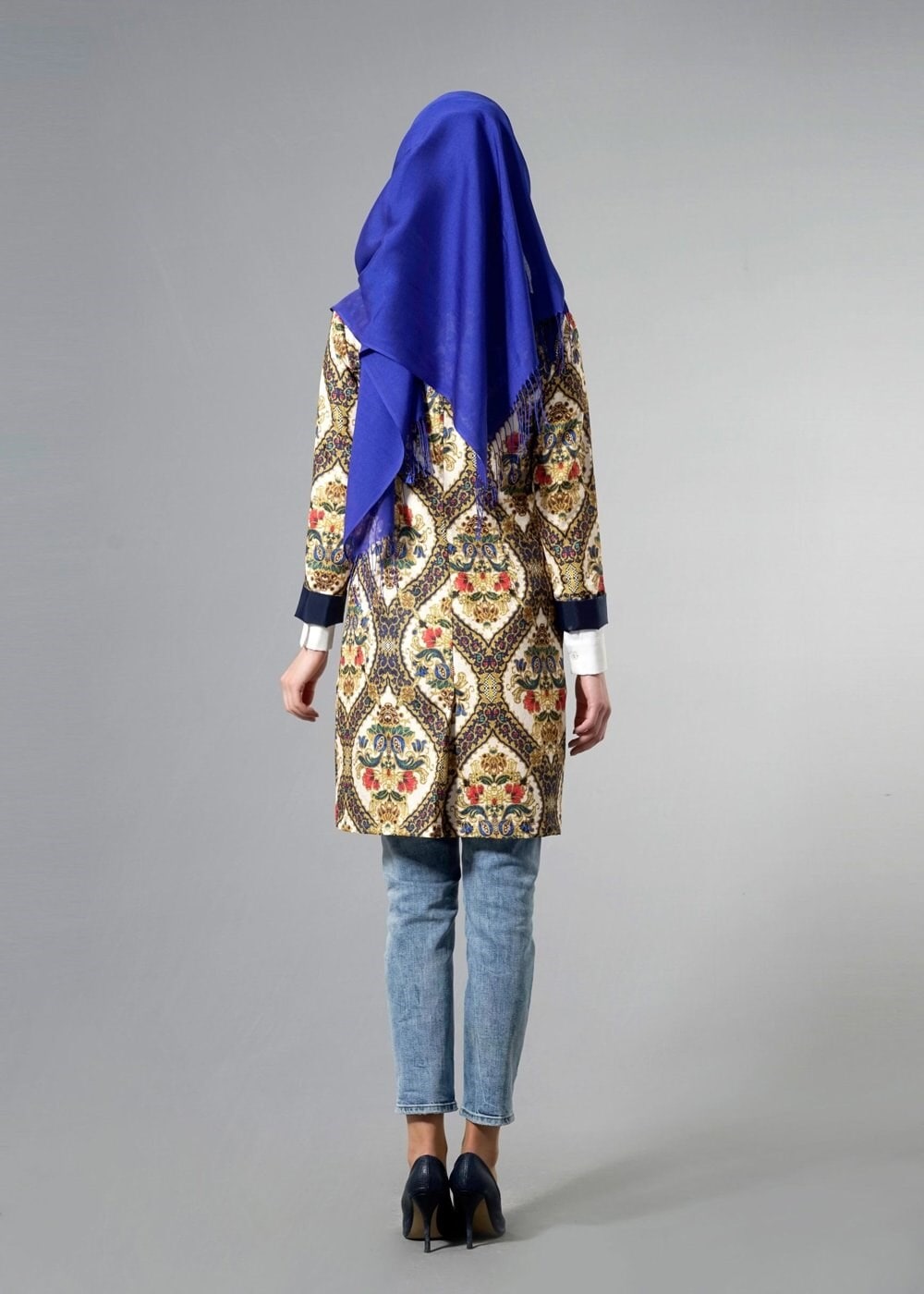 Tesettür giyim LACİVERT 4507 Almina Tesettür 30011 Ceket 38/44