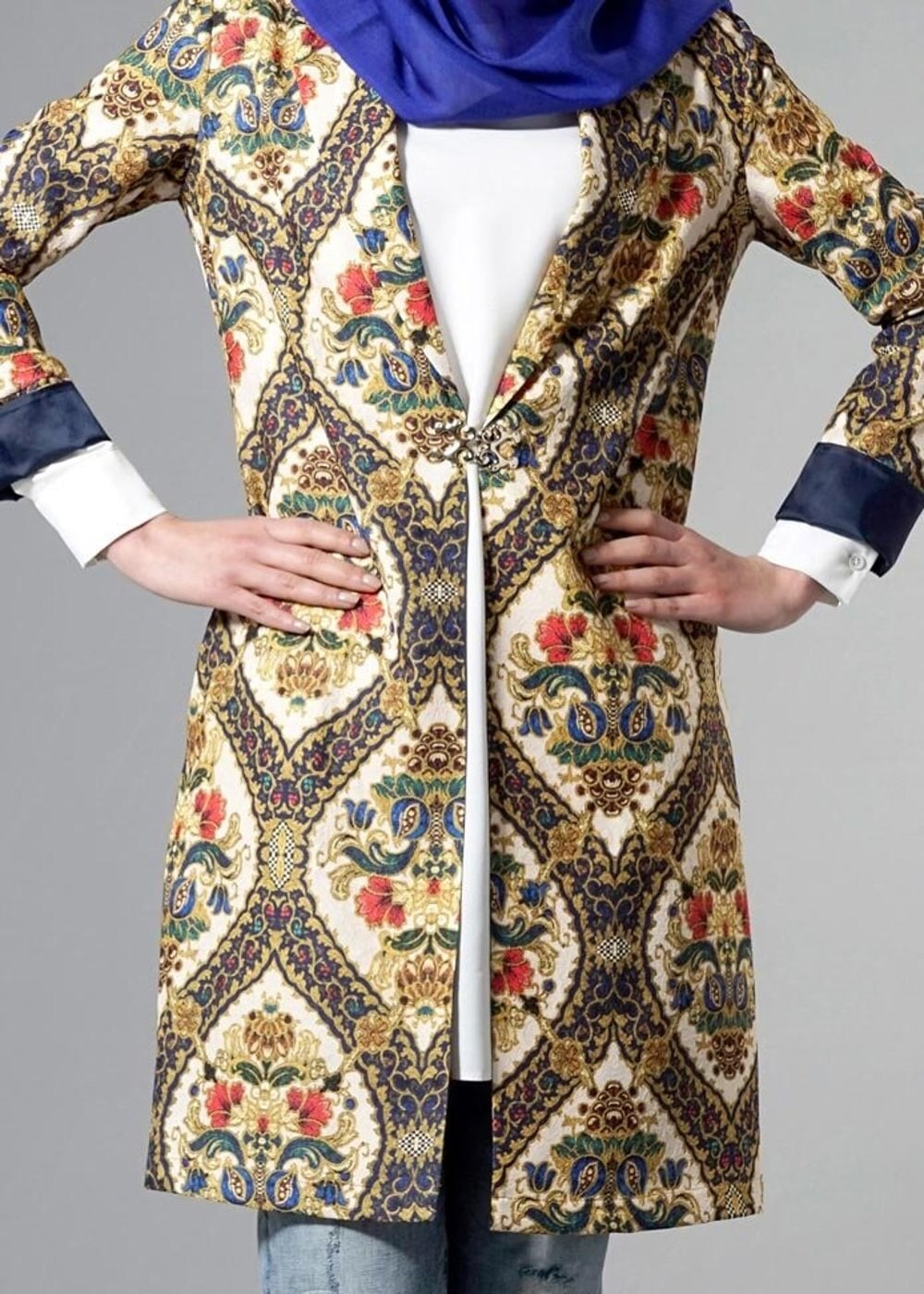 Tesettür giyim LACİVERT 4507 Almina Tesettür 30011 Ceket 38/44