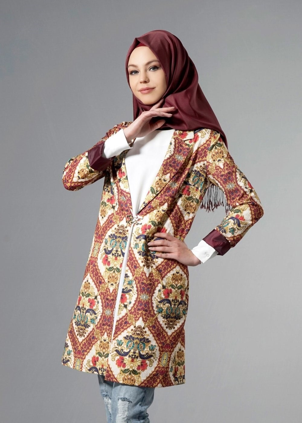 Tesettür giyim MÜRDÜM 4507 Almina Tesettür 30011 Ceket 38/44