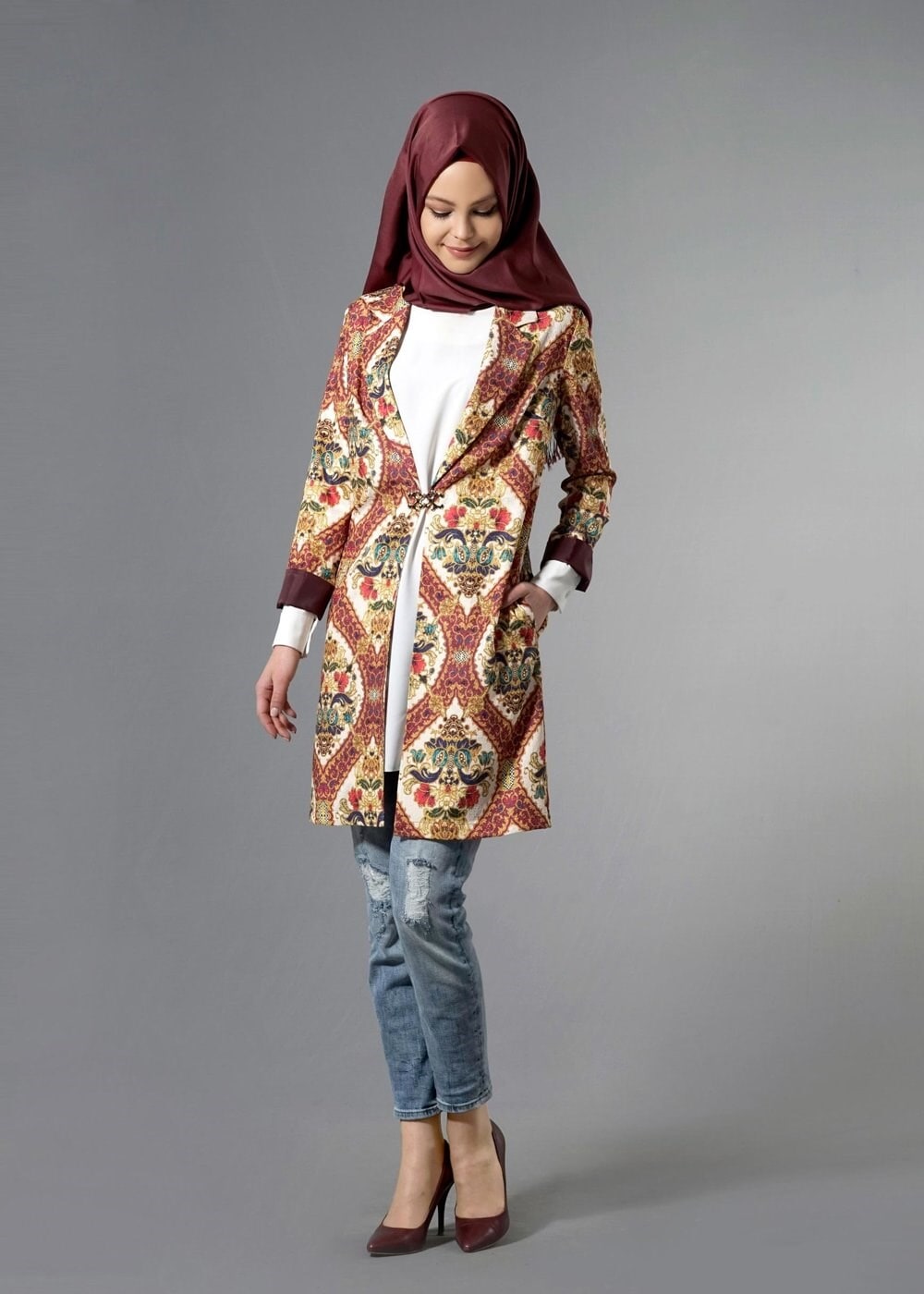 Tesettür giyim MÜRDÜM 4507 Almina Tesettür 30011 Ceket 38/44