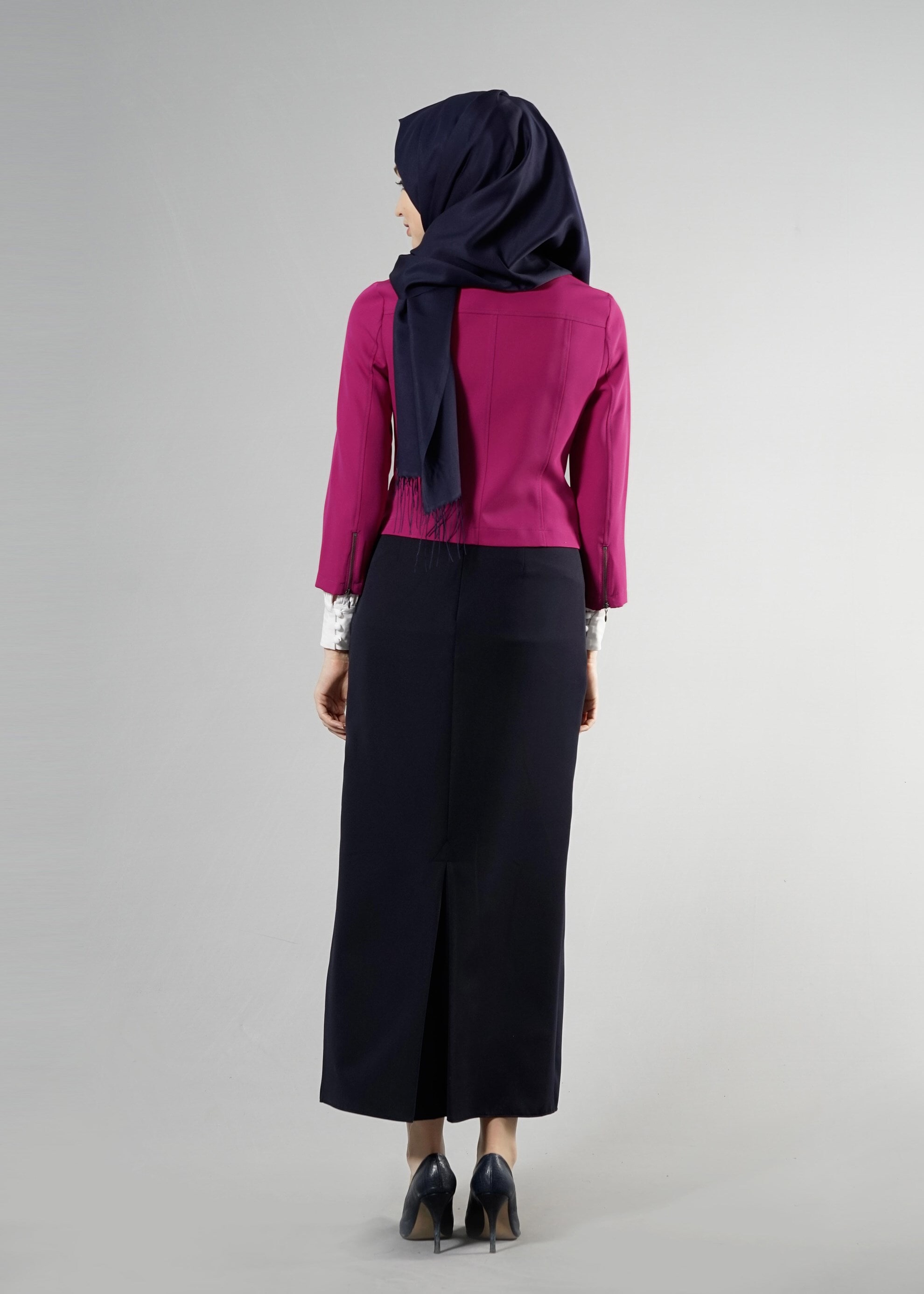 Tesettür giyim FUŞYA 4517 Dilma Tesettür 43551 Ceket 36/42(38)