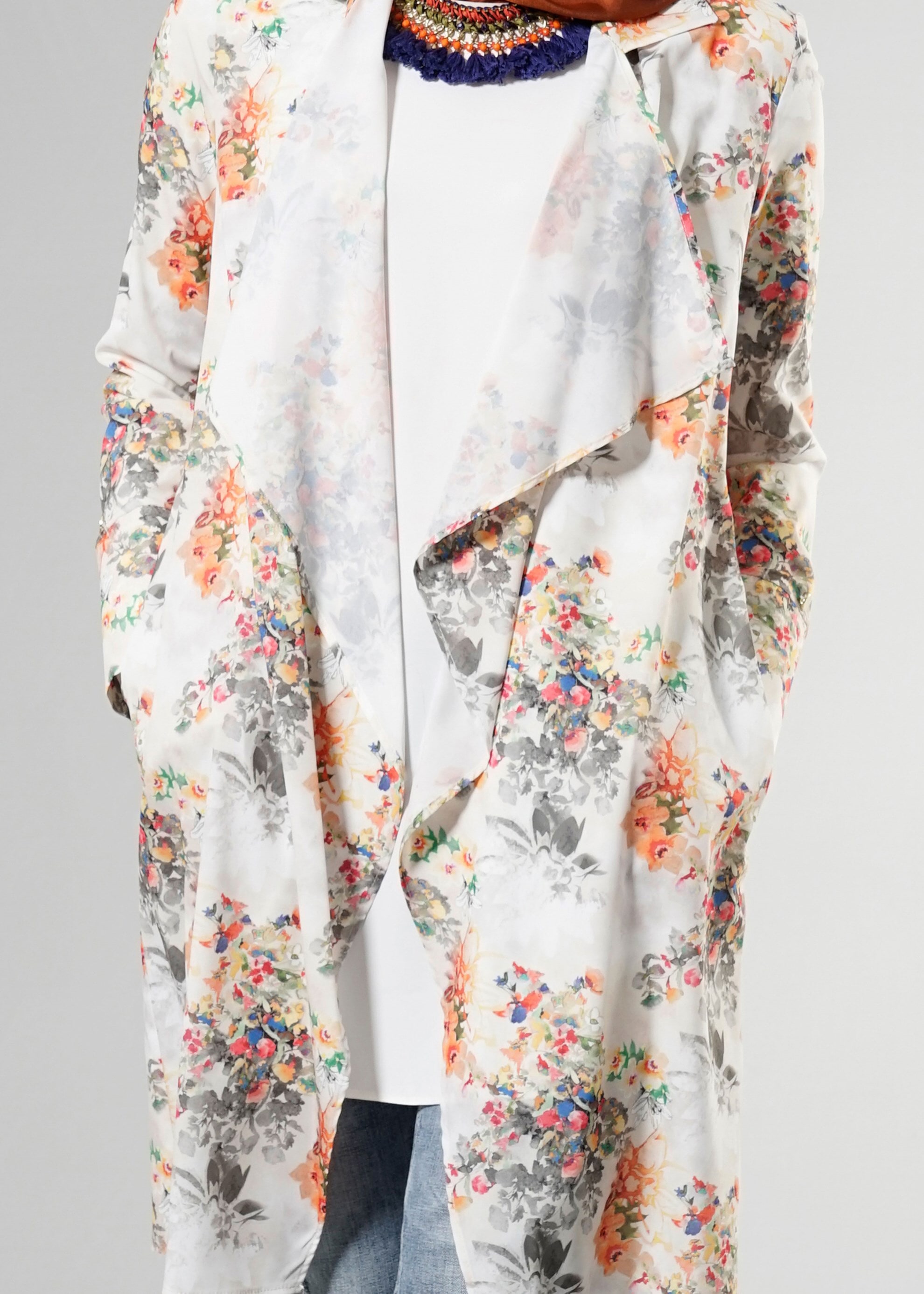 Tesettür giyim GRİ 4518 ROSA 10237 CEKET 36/44(38-40) TEK42