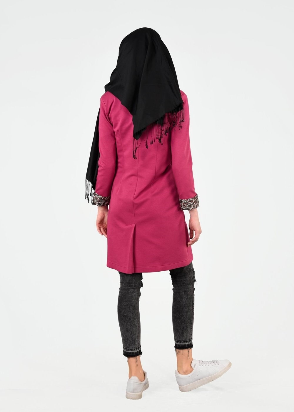 Tesettür giyim FUŞYA 4524 Hilda Tesettür Ceket 36/44(38-40) TEK42