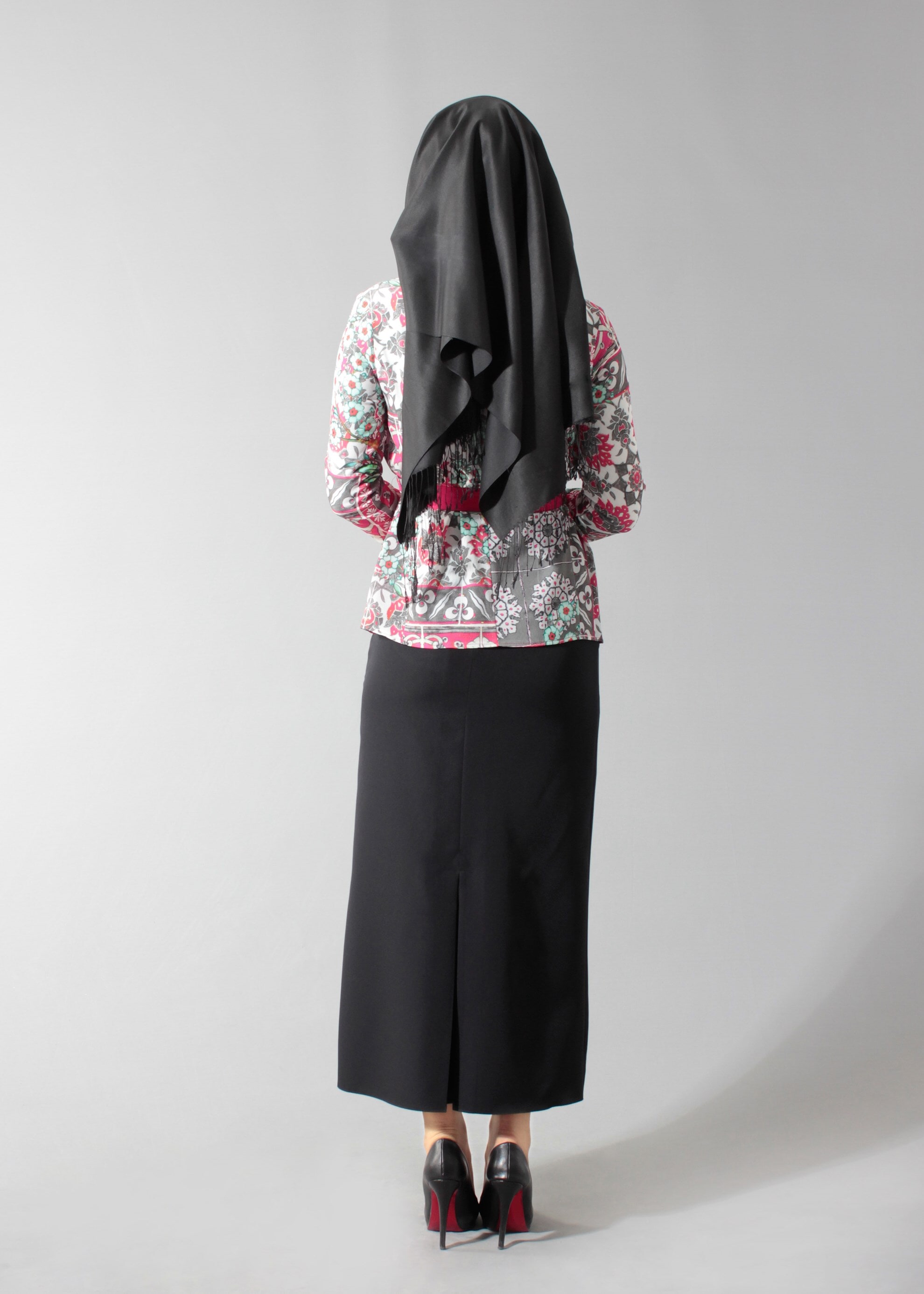 Tesettür giyim FUŞYA 4650 Burble Crep 7934 Tesettür Ceket 36/42(38) TEK40