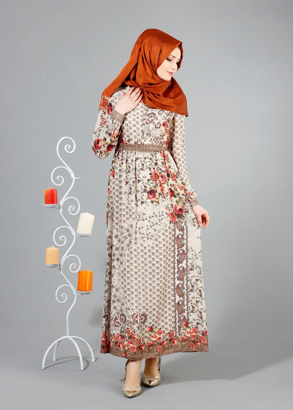 Tesettür giyim BEJ 4251 Maglia Tesettür Elbise 36/44(38/40)