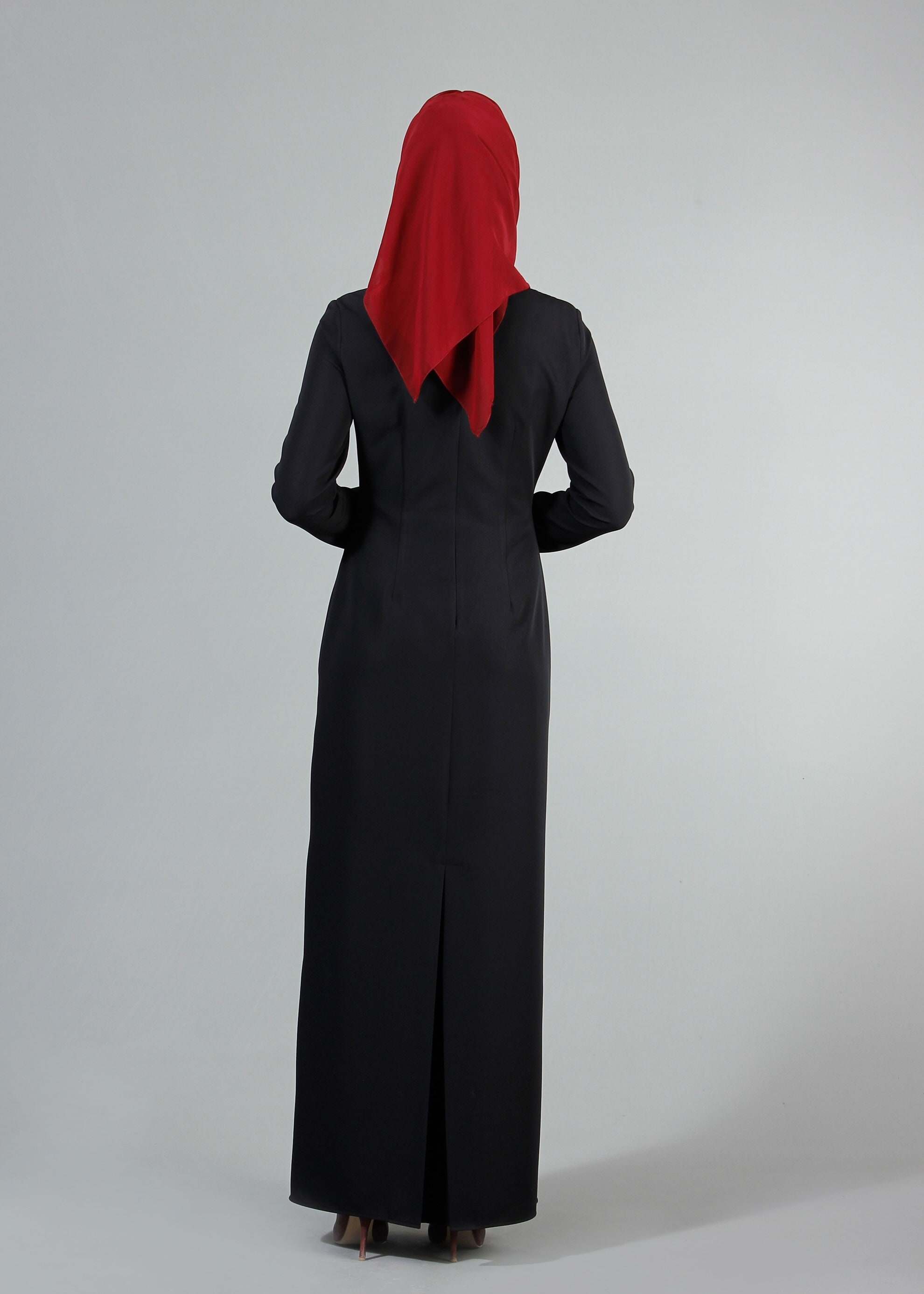 Tesettür giyim SİYAH 4330 Dilma Tesettür Elbise 36/44(38/40) TEK42