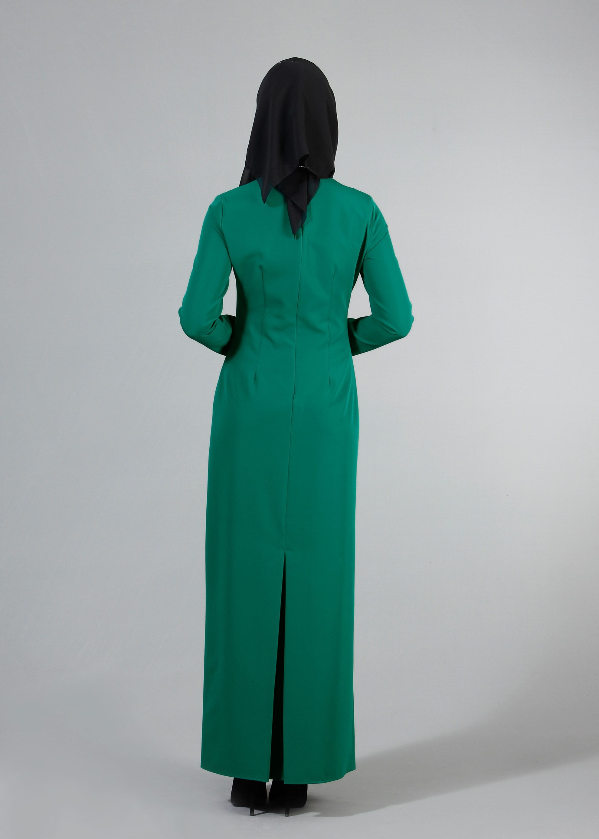 Tesettür giyim YEŞİL 4330 Dilma Tesettür Elbise 36/44(38/40) TEK42