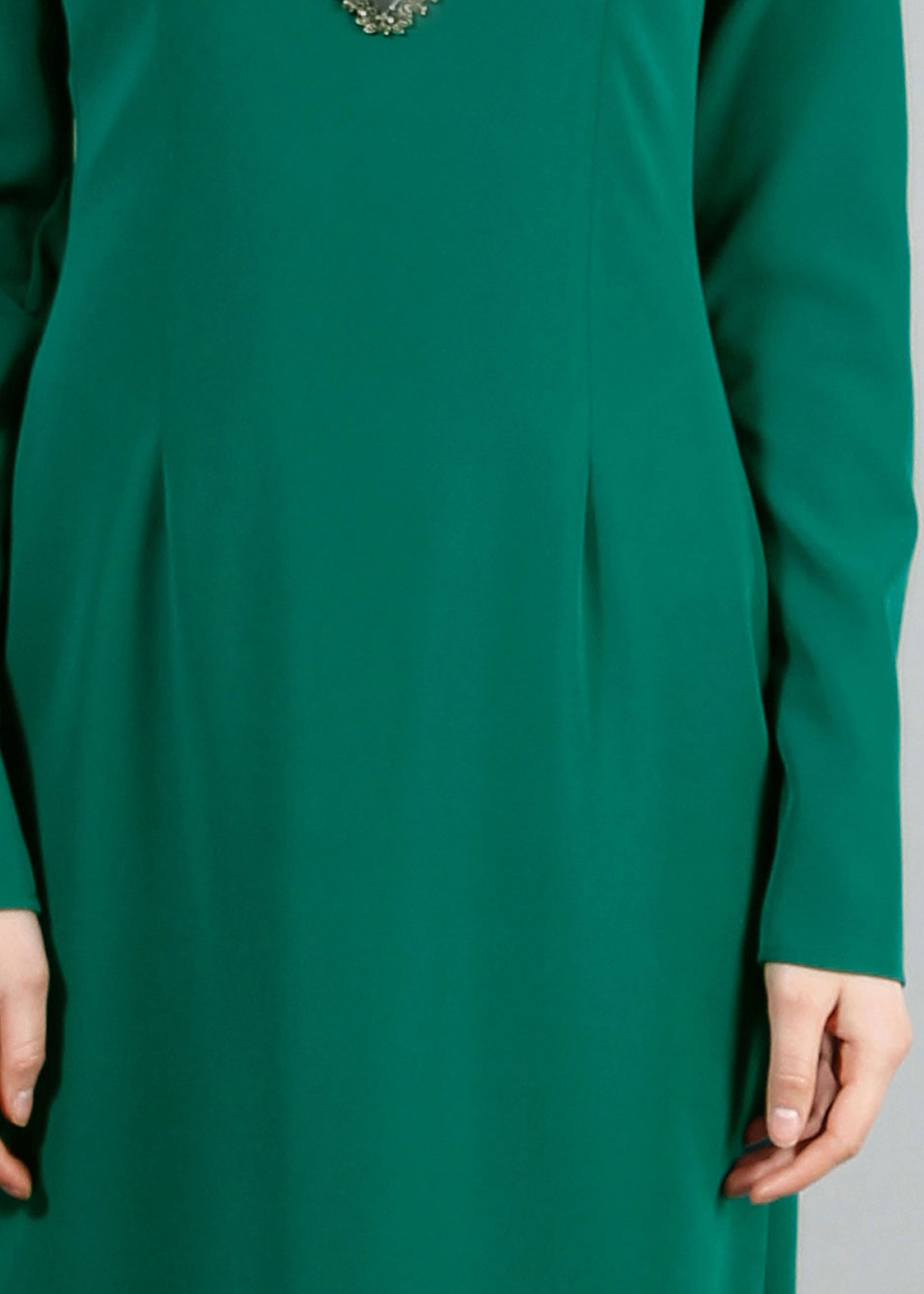 Tesettür giyim YEŞİL 4330 Dilma Tesettür Elbise 36/44(38/40) TEK42