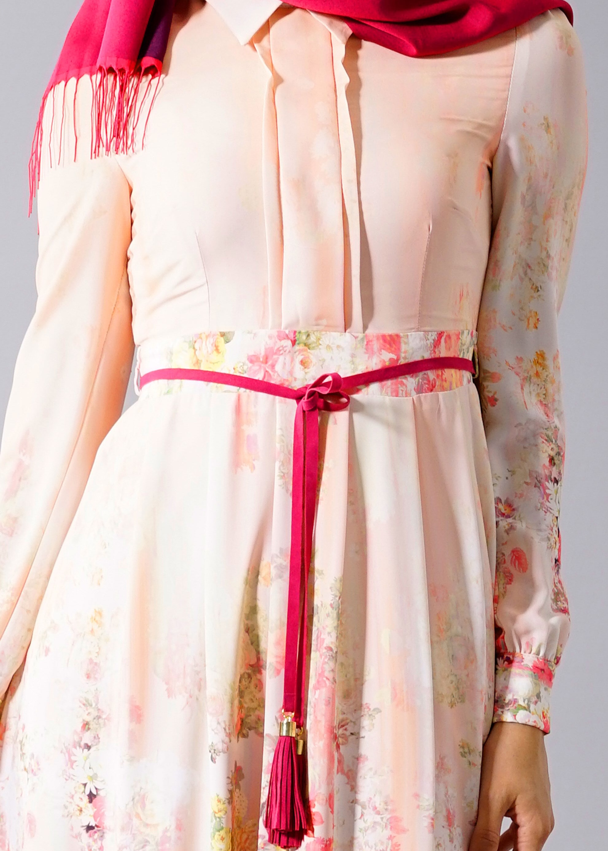 Tesettür giyim PUDRA 4654 Maglia 8275 Tesettür Elbise 38/44 TEK38