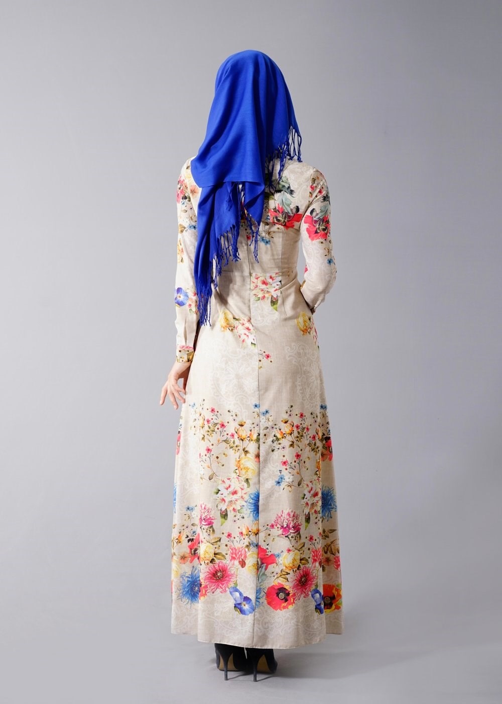 Tesettür giyim BEJ 4662 Rosa 9948 Tesettür Elbise 36/44(38-40) TEK42