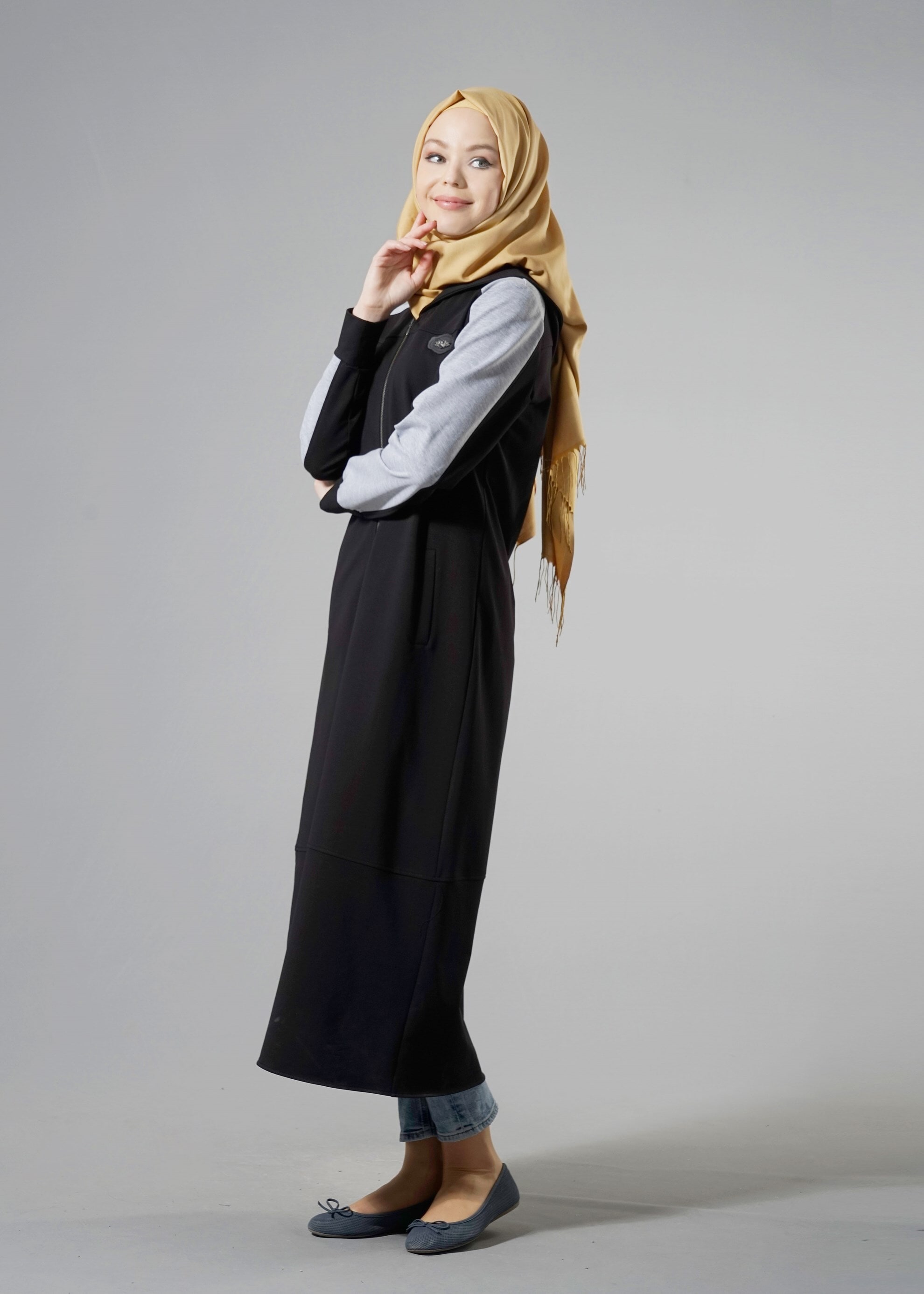 Tesettür giyim SİYAH 4216 HİLDA EŞOFMAN 38/46