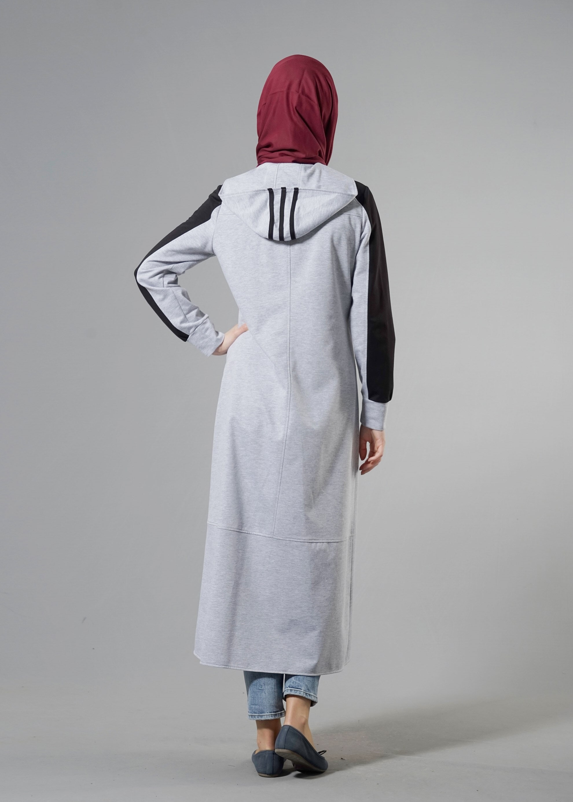 Tesettür giyim GRİ 4216 HİLDA EŞOFMAN 38/46