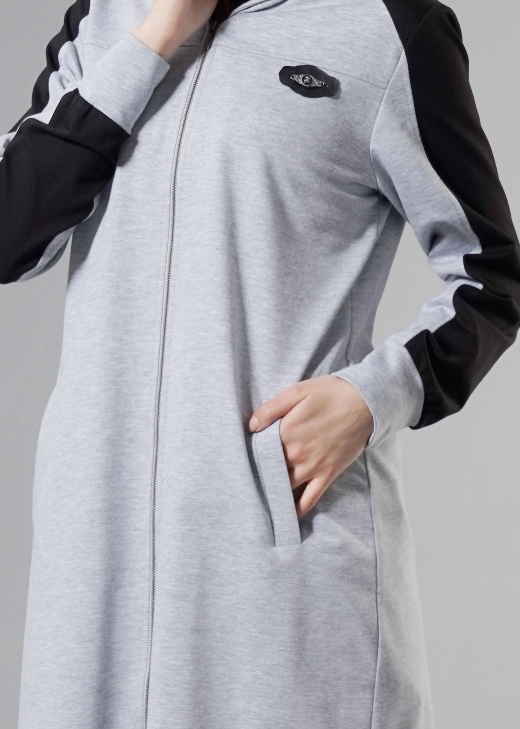 Tesettür giyim GRİ 4216 HİLDA EŞOFMAN 38/46