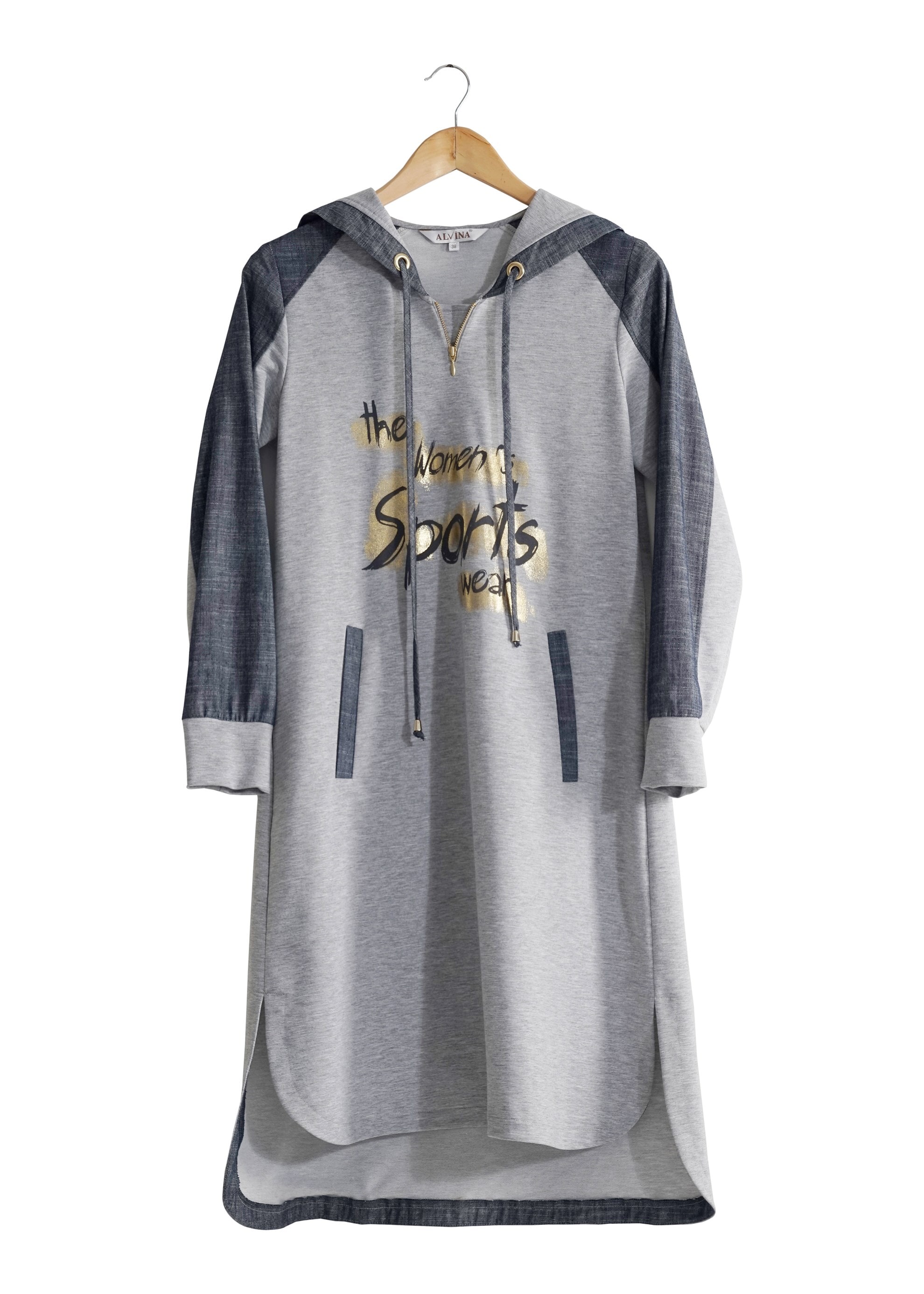 Tesettür giyim GRİ 4314 HİLDA EŞOFMAN 36/44(38-40) TEK38