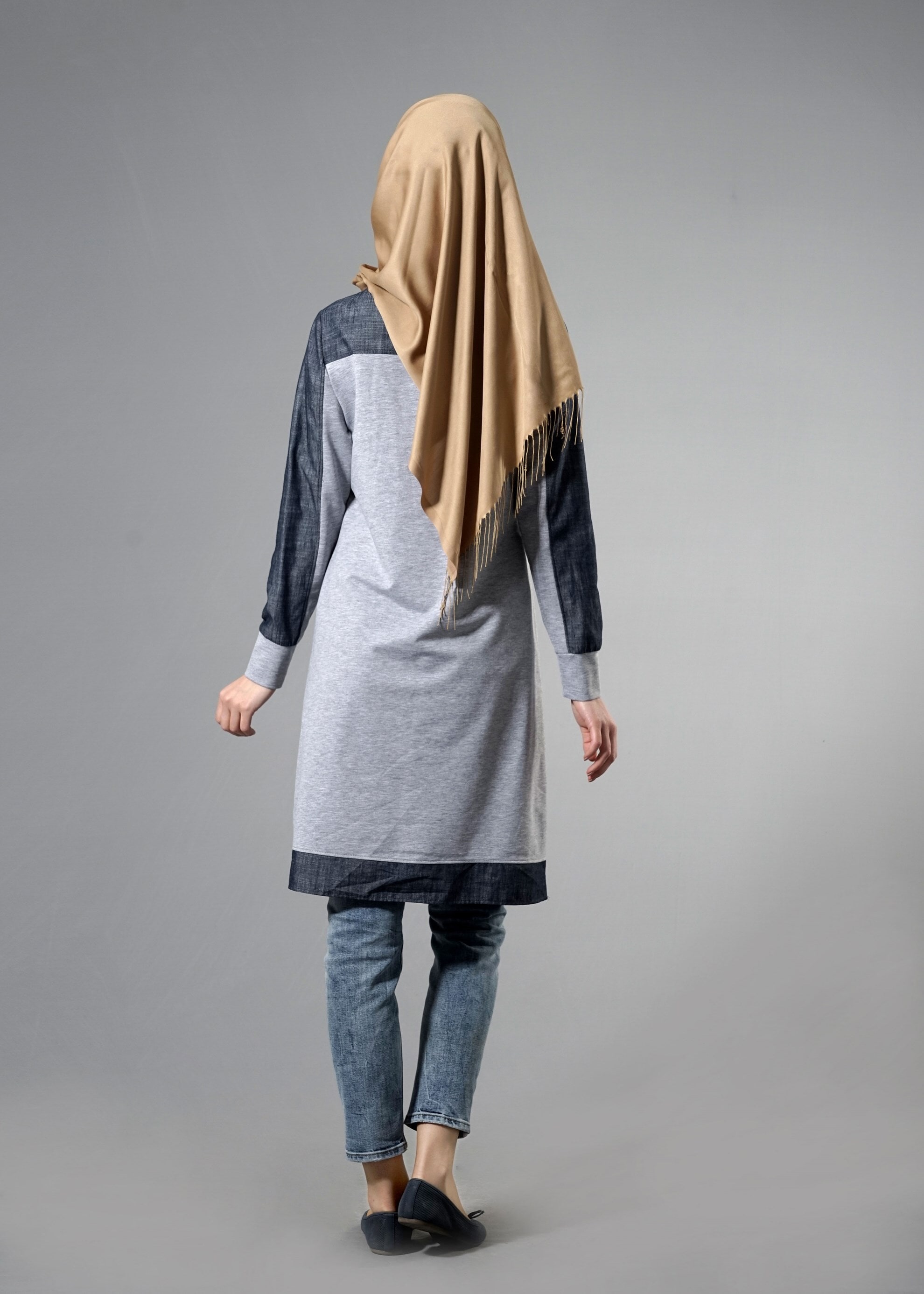 Tesettür giyim GRİ 4316 Hilda Tesettür Eşofman 36/44(38-40)