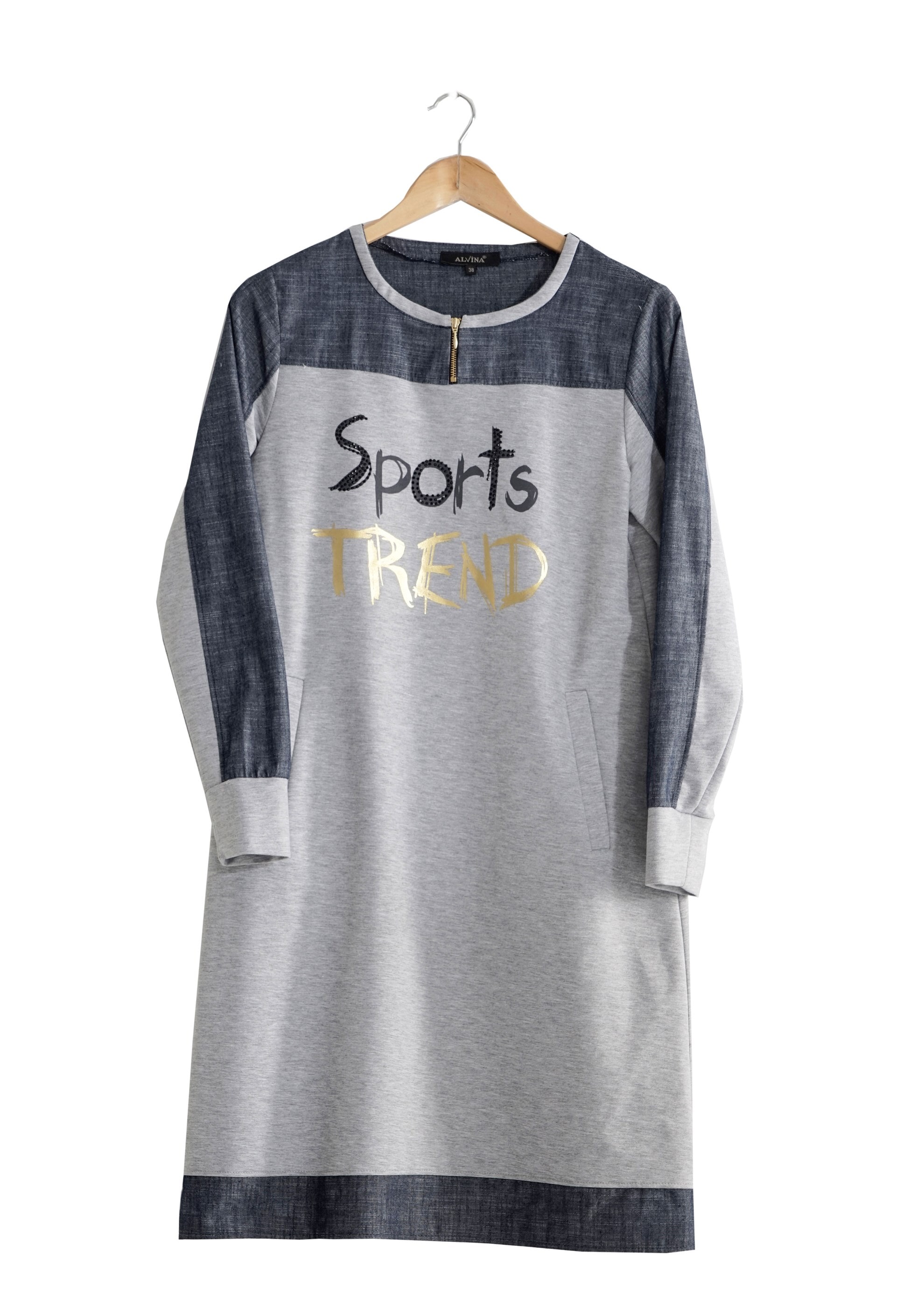 Tesettür giyim GRİ 4316 Hilda Tesettür Eşofman 36/44(38-40)