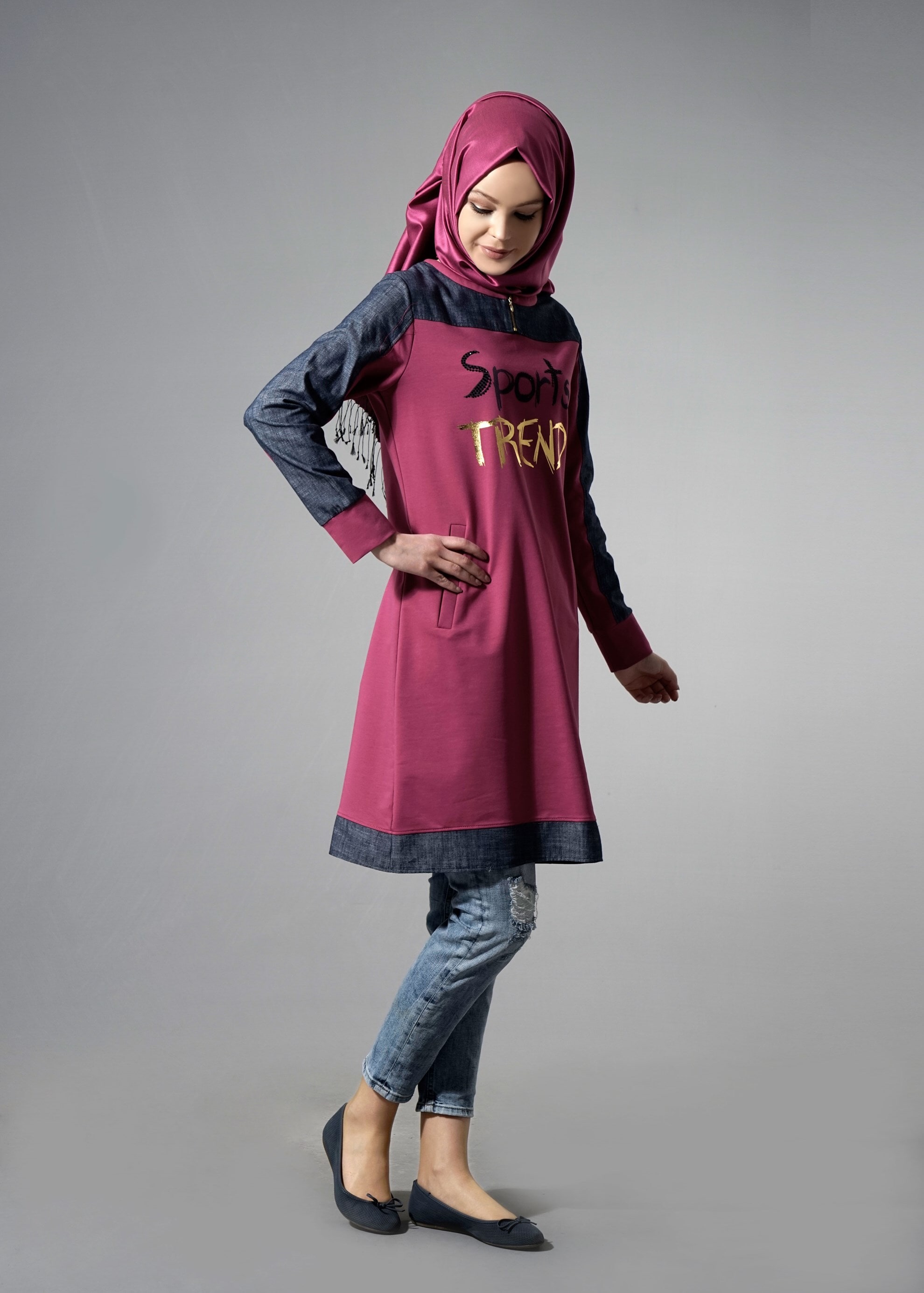 Tesettür giyim FUŞYA 4316 Hilda Tesettür Eşofman 36/44(38-40)