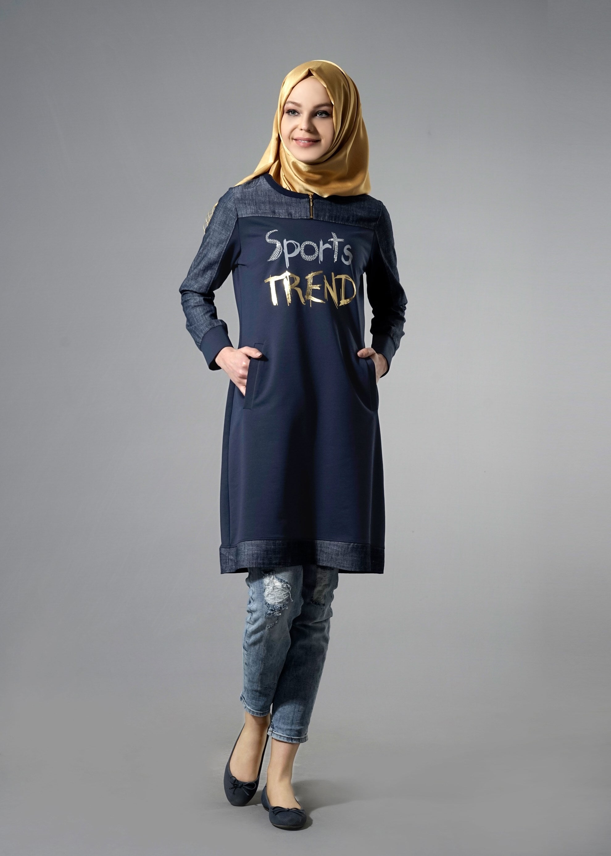 Tesettür giyim LACİVERT 4316 Hilda Tesettür Eşofman 36/44(38-40)