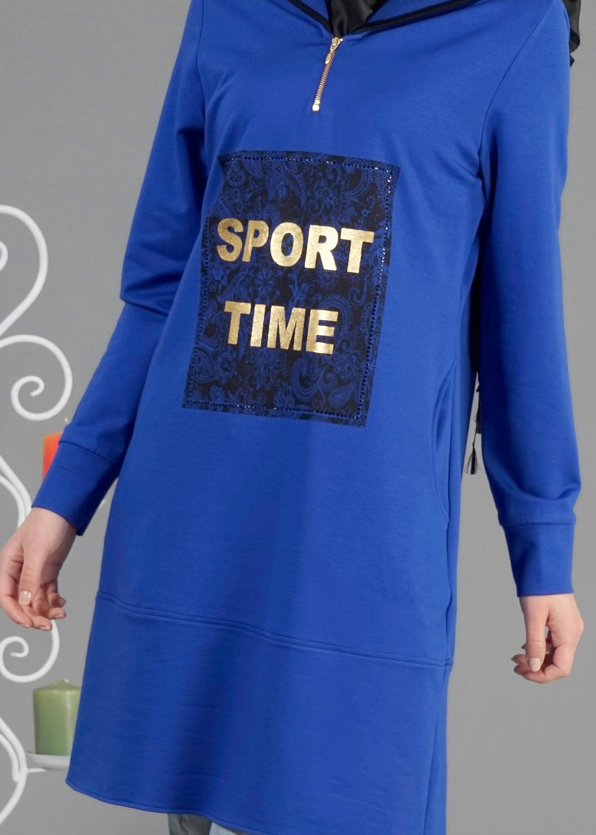 Tesettür giyim LACİVERT 4317 Hilda Tesettür Eşofman Tunik 36/44(38-40)