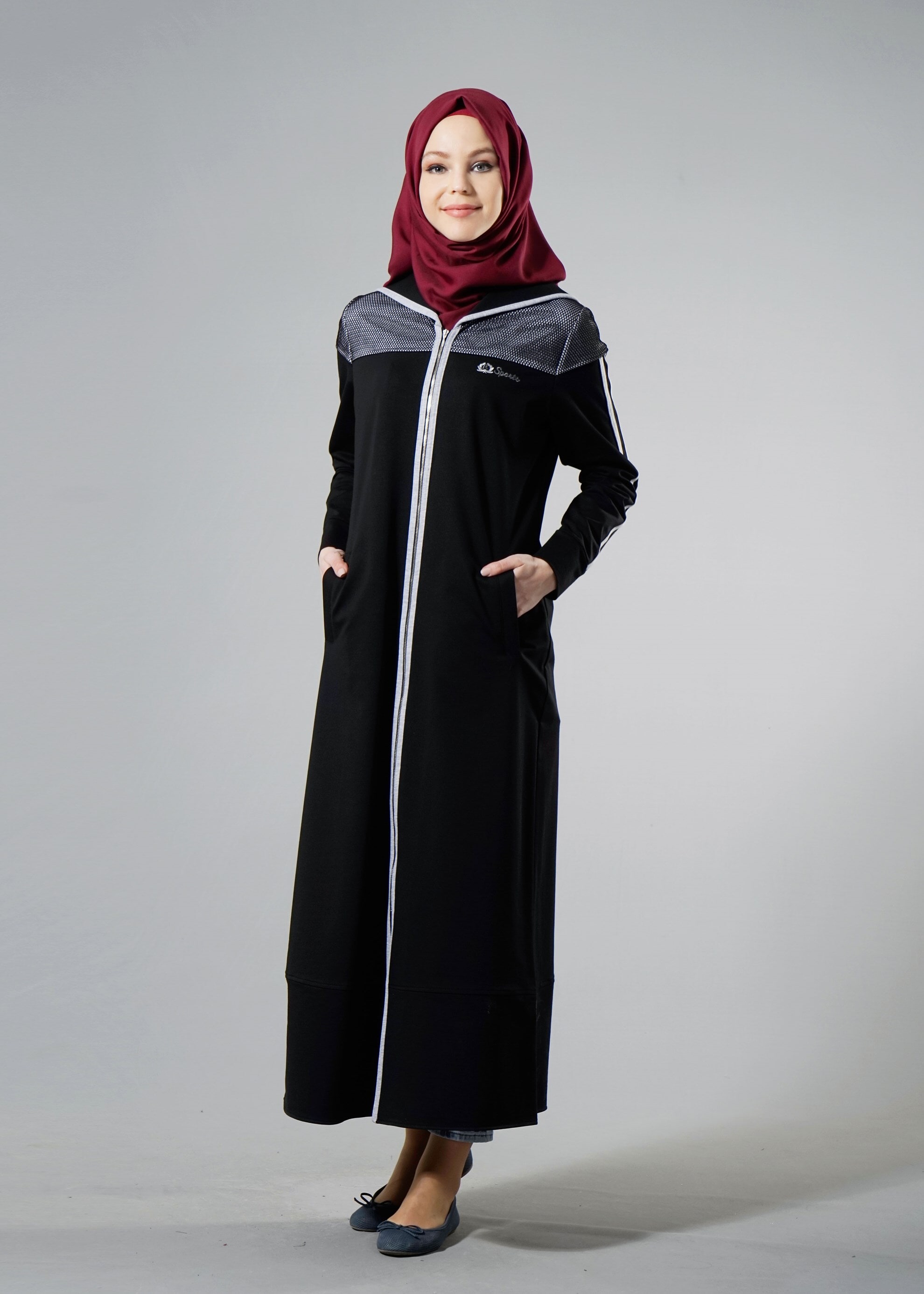 Tesettür giyim SİYAH 4319 HİLDA EŞOFMAN 38/48 TEK40