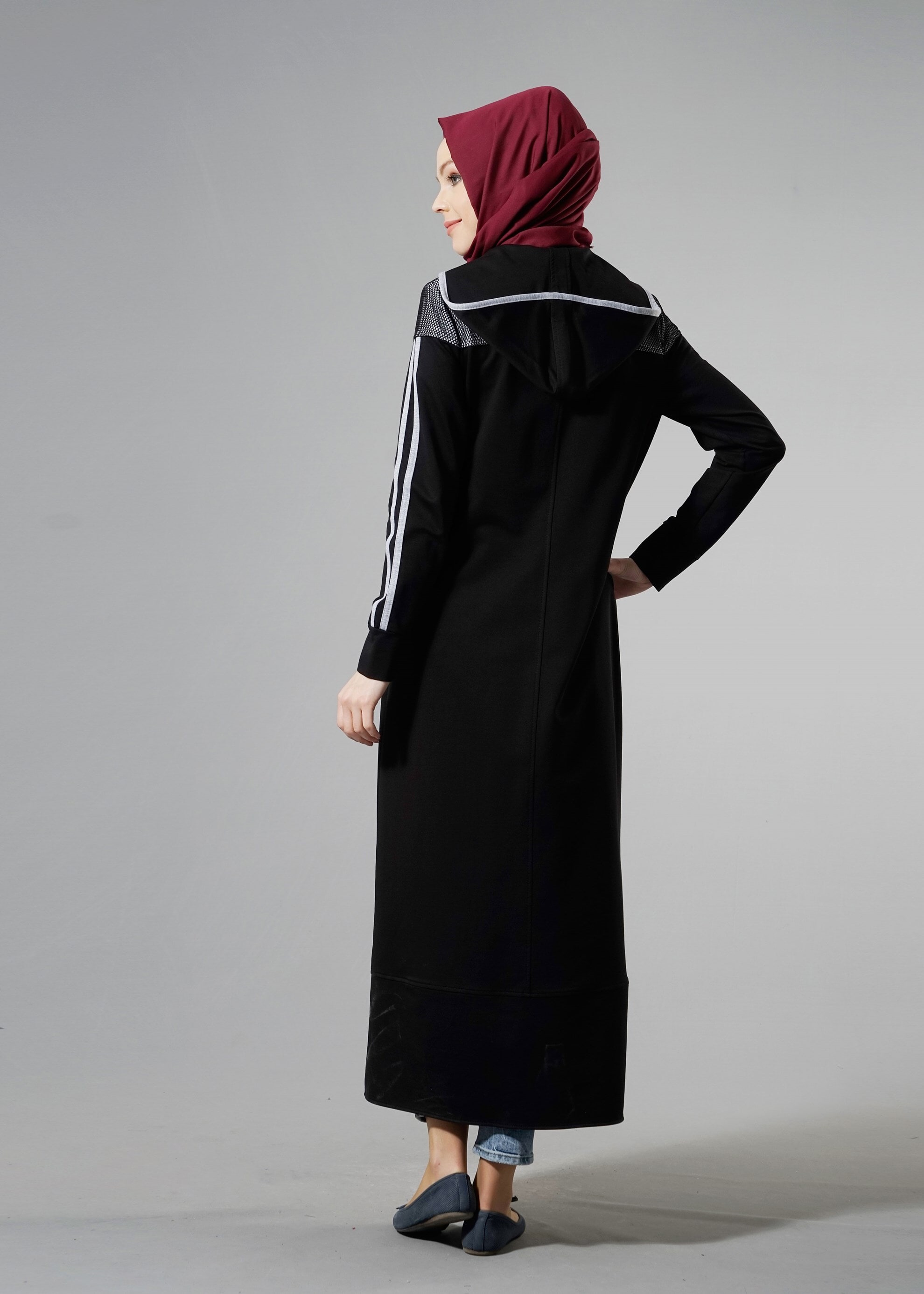 Tesettür giyim SİYAH 4319 HİLDA EŞOFMAN 38/48 TEK40