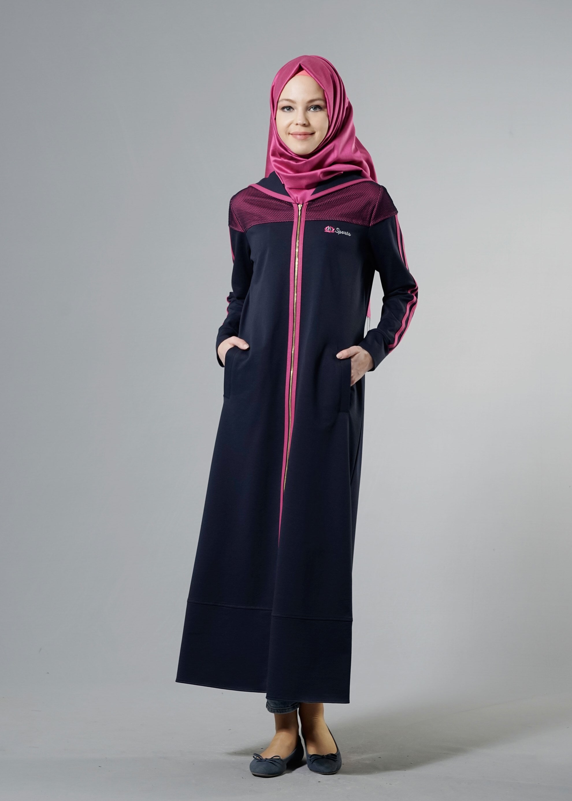 Tesettür giyim LACİVERT 4319 HİLDA EŞOFMAN 38/48 TEK40