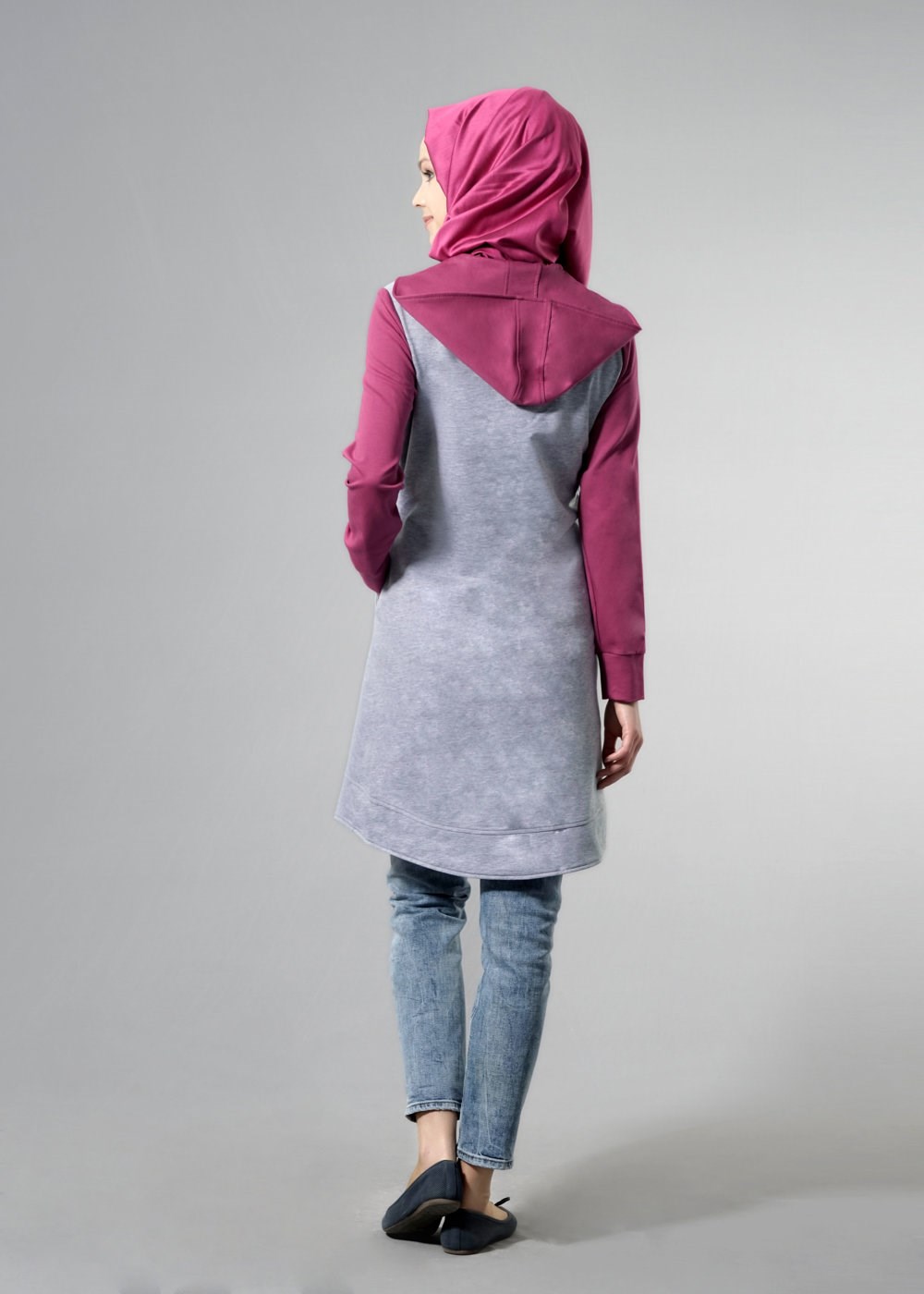 Tesettür giyim GRİ 4321 HİLDA EŞOFMAN 36/42(38-40) TEK36