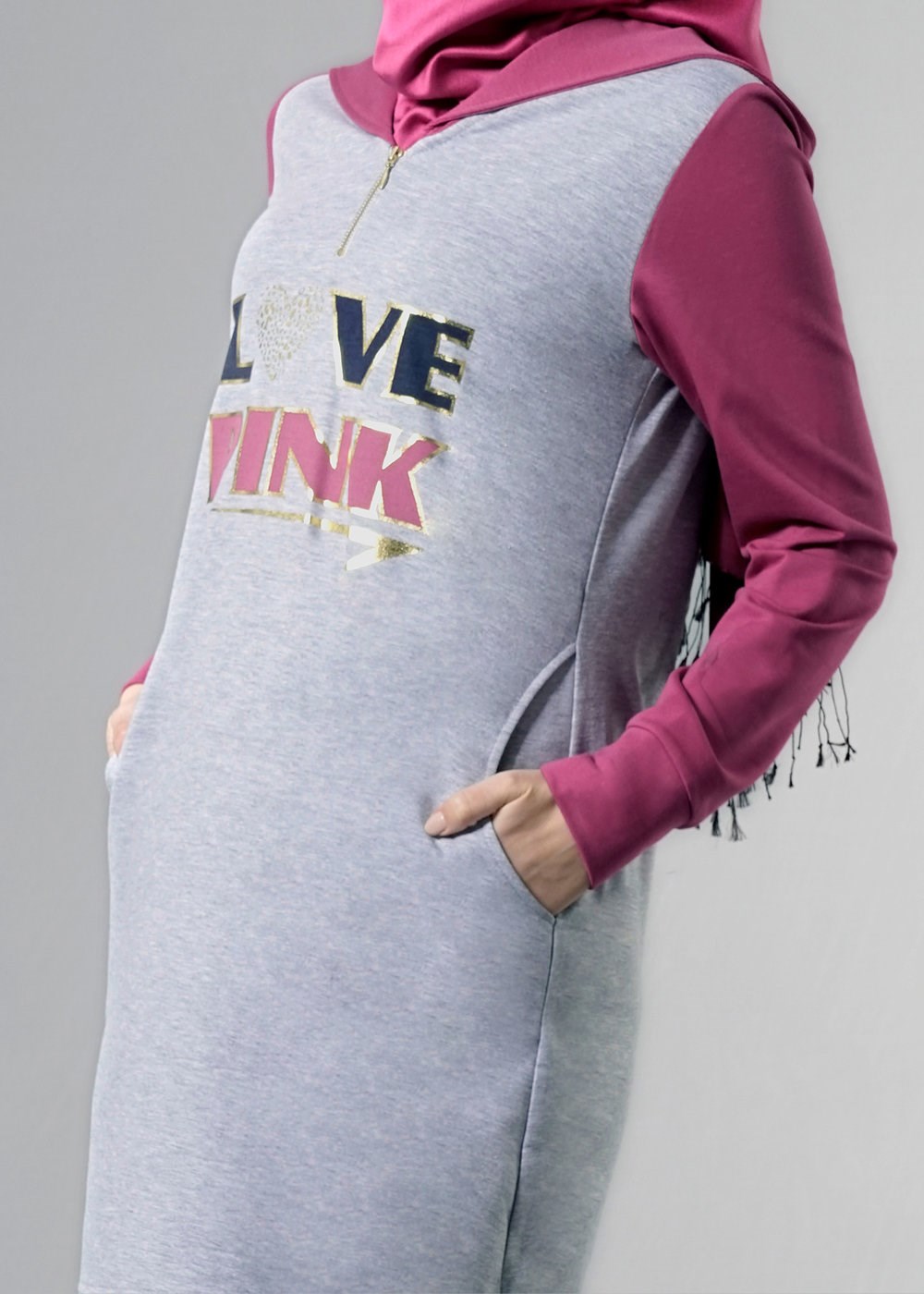 Tesettür giyim GRİ 4321 HİLDA EŞOFMAN 36/42(38-40) TEK36