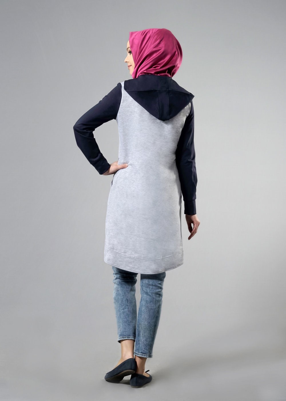 Tesettür giyim GRİ 4321 HİLDA EŞOFMAN 36/42(38-40) TEK36