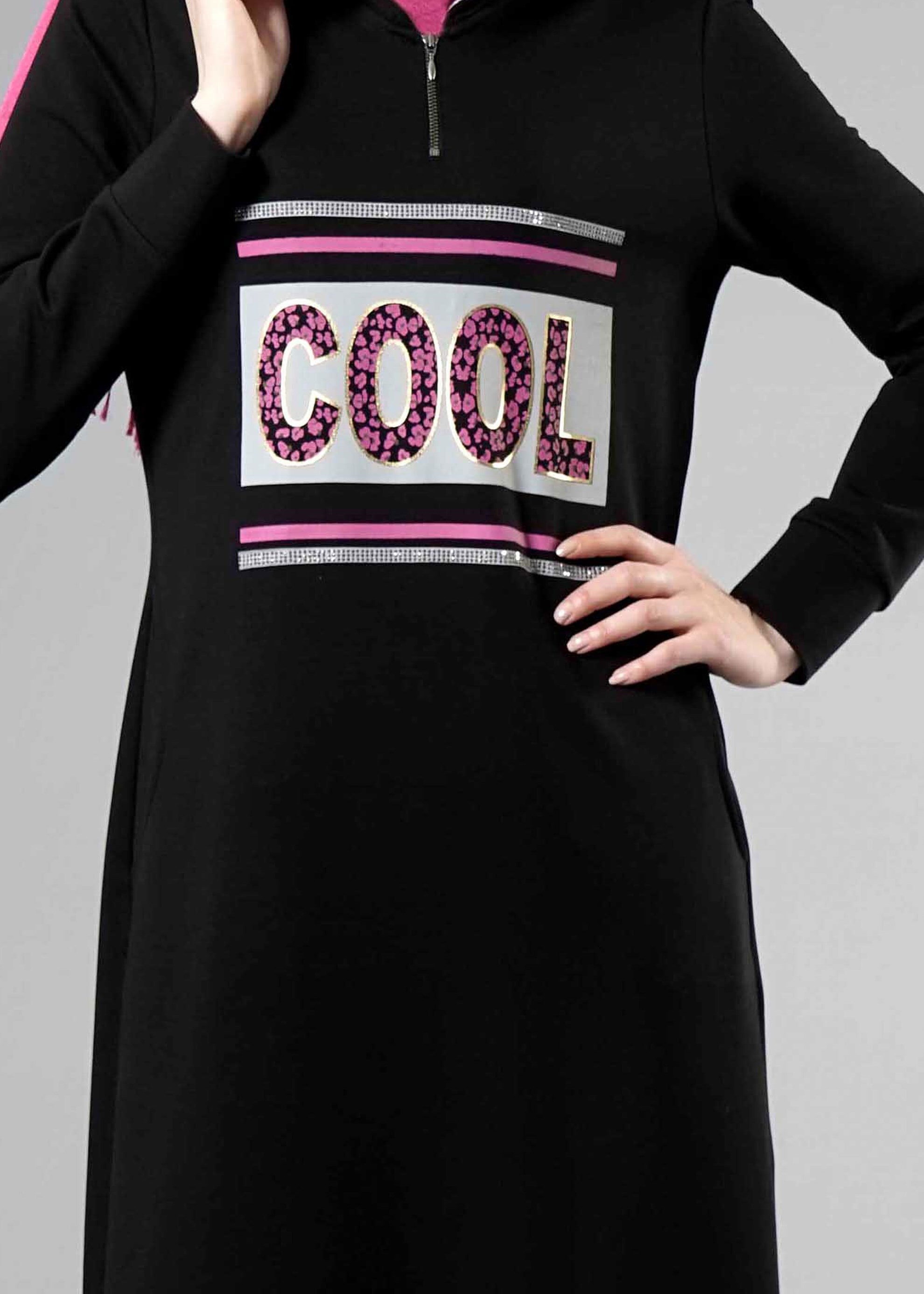 Tesettür giyim SİYAH 4322 Hilda Tesettür  Eşofman 36/44(38-40) TEK36